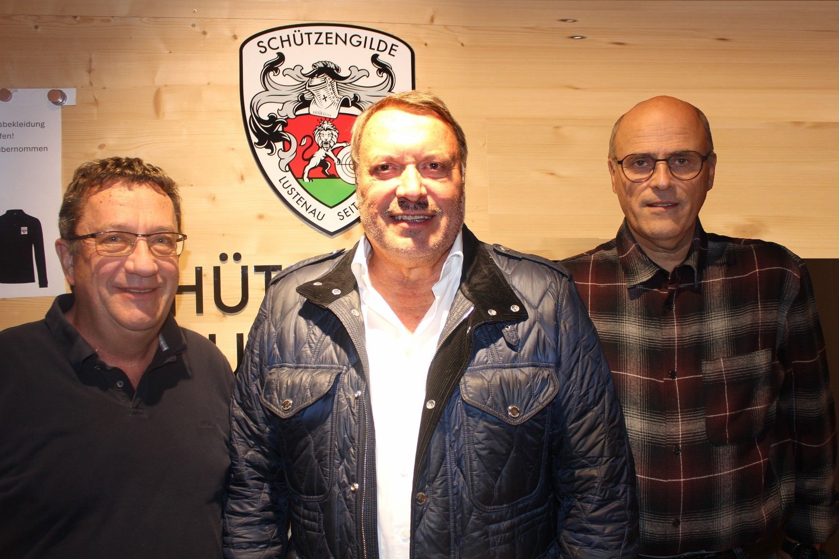 Das „Dream-Team“ Heinz, Walter und Günter Hagen (v. l.) – nicht verwandt oder verschwägert – war als junge Generation viele Jahre lang Aushängeschild der Lustenauer Schützengilde.