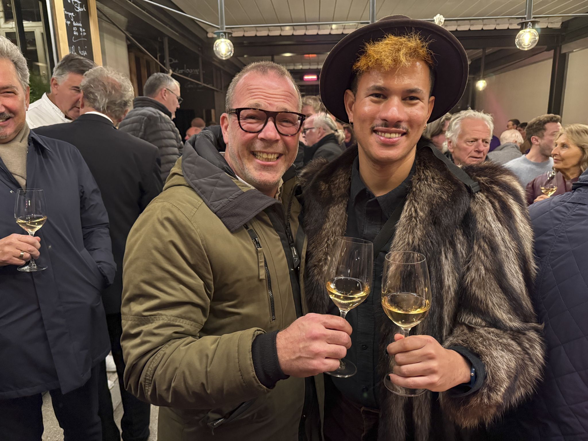 Beste Laune bei Phiipp Rainer und Claus van Wyk