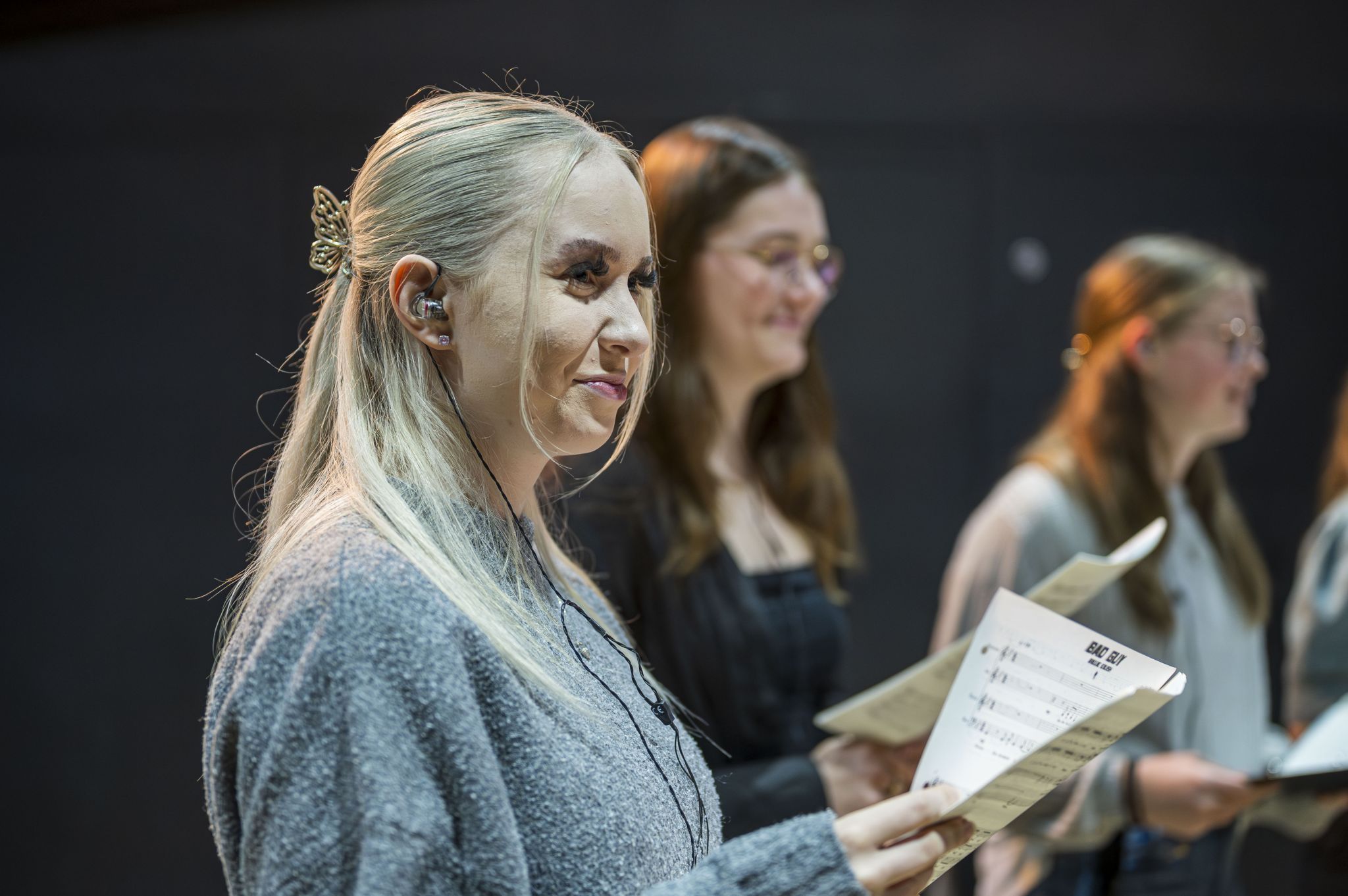 Konzentration und Vorfreude bei den letzten Proben vor dem großen Auftritt. 