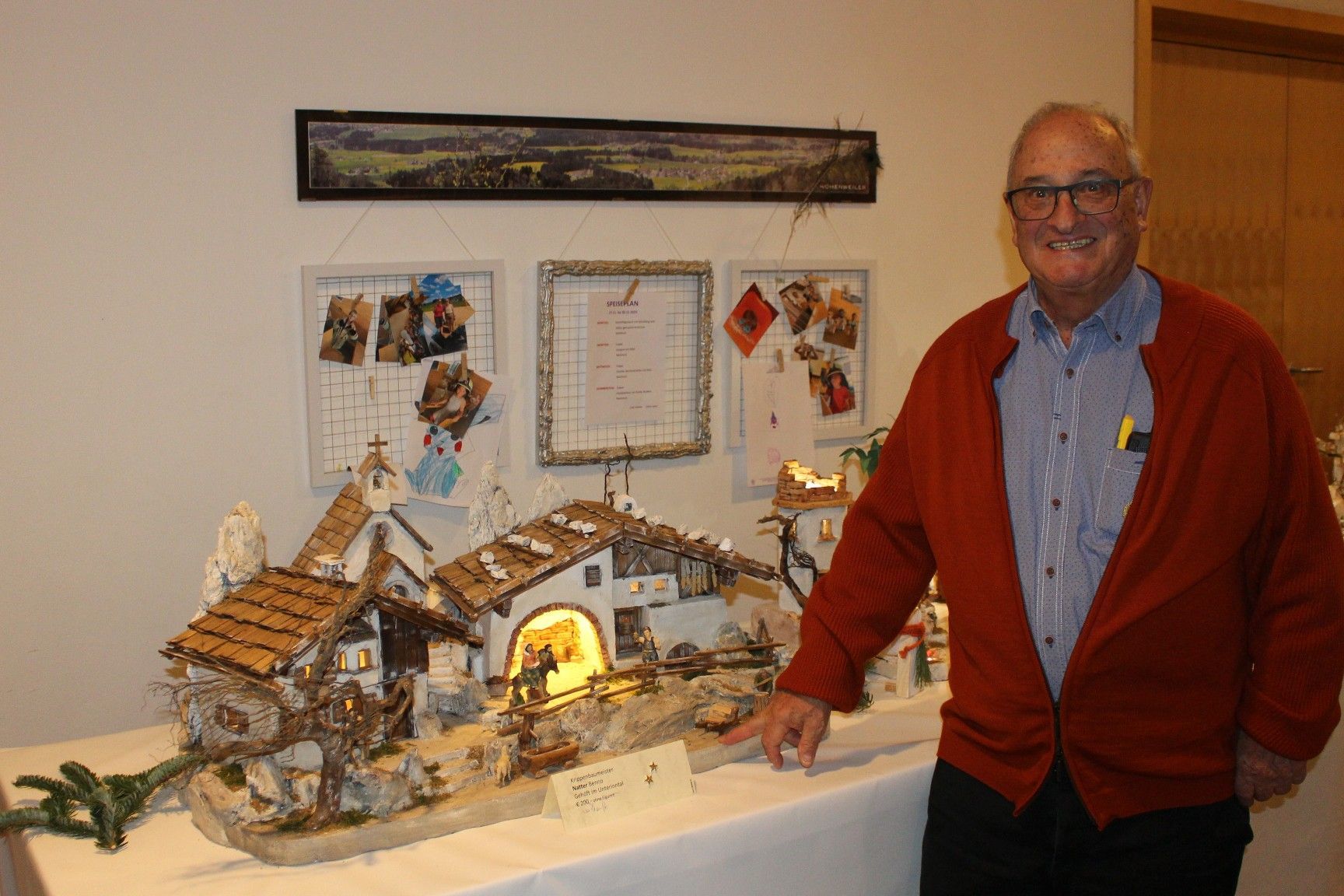 Krippen bilden traditionsgemäß einen Schwerpunkt beim Hohenweiler Adventmärktle.
