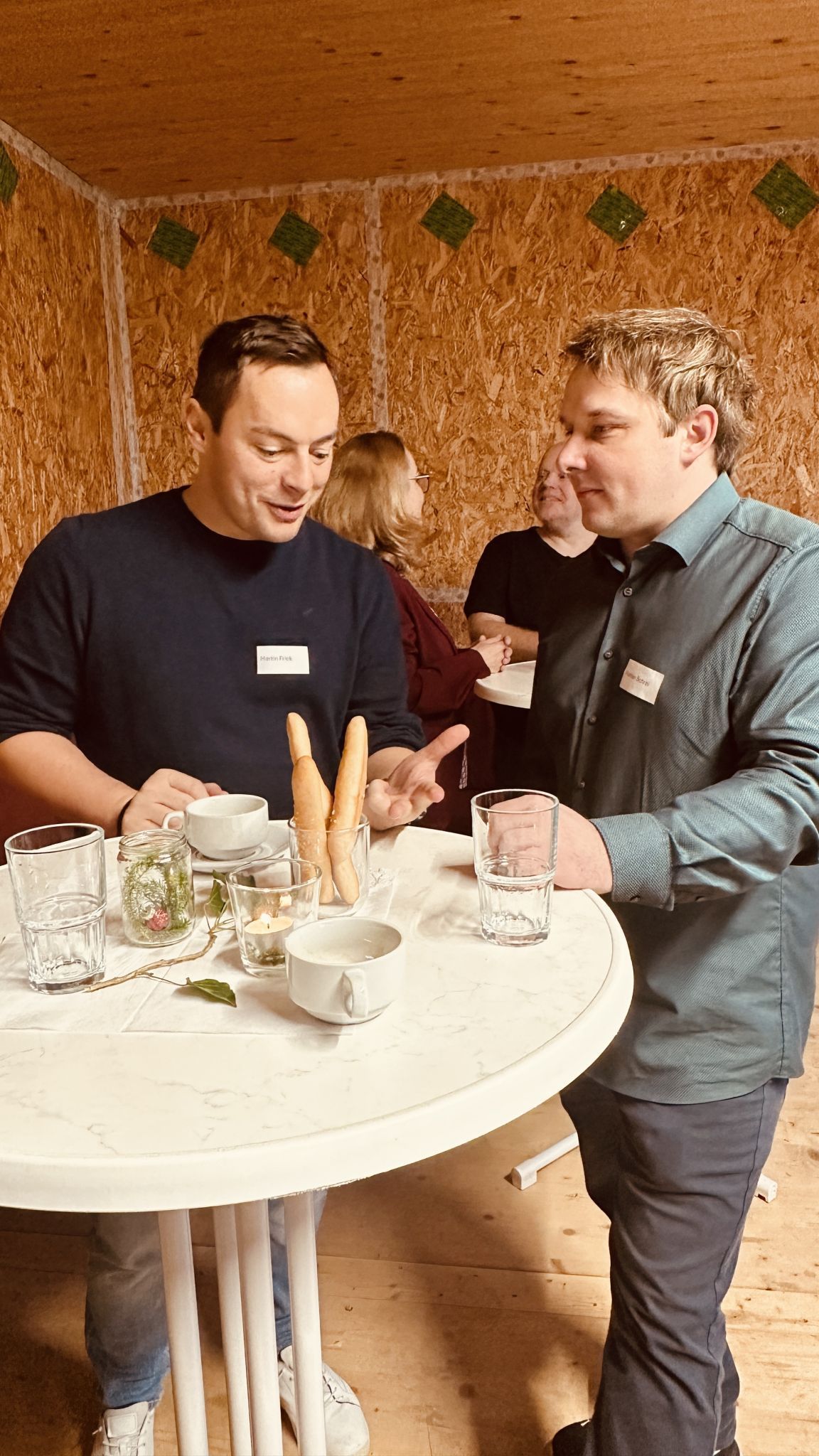 Martin Frick (VKW/Doma) und Florian Schrei (Arbeitsgruppe Wirtschaft).