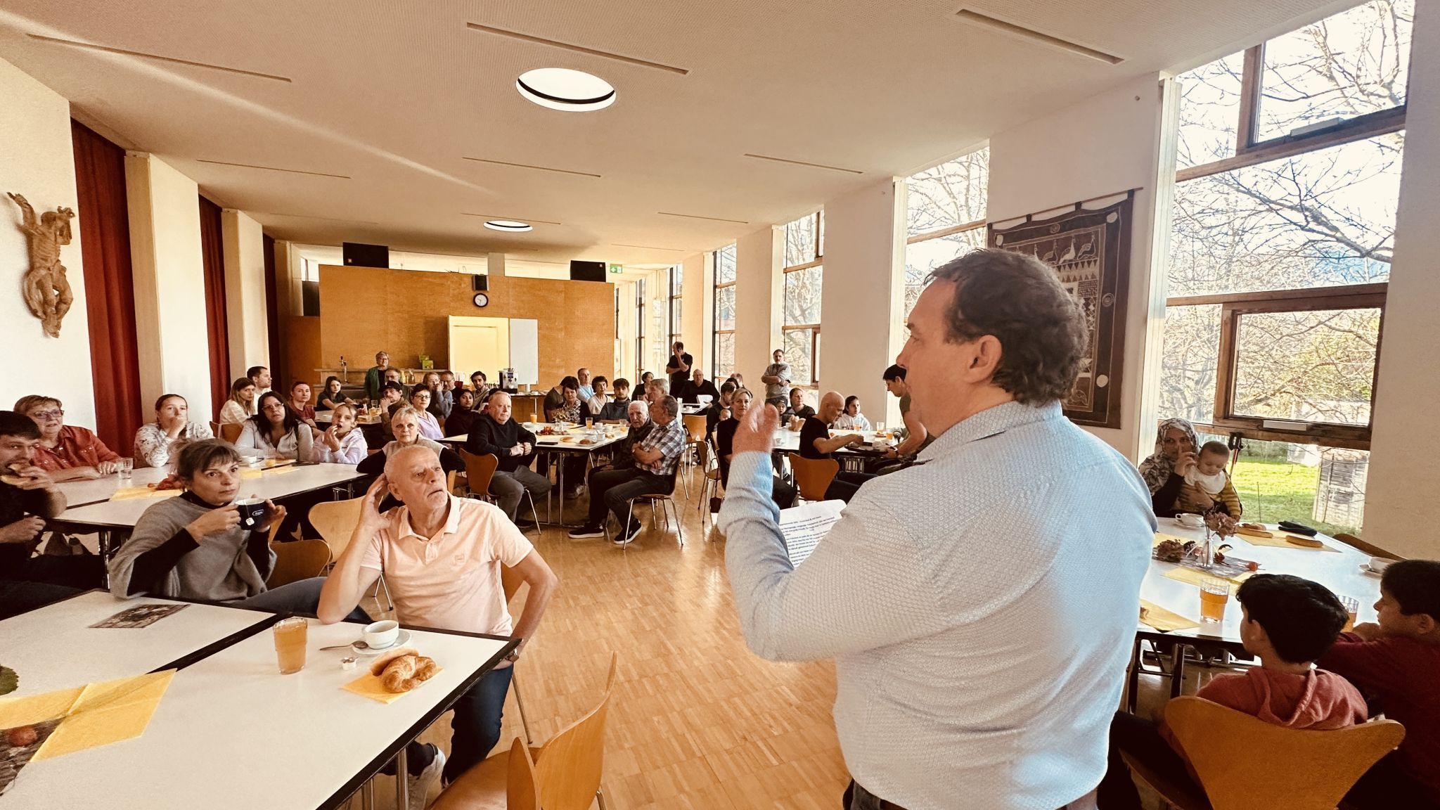 Bürgermeister Andreas Dobler informierte über Infrastruktur, Bildungseinrichtungen und vieles mehr.