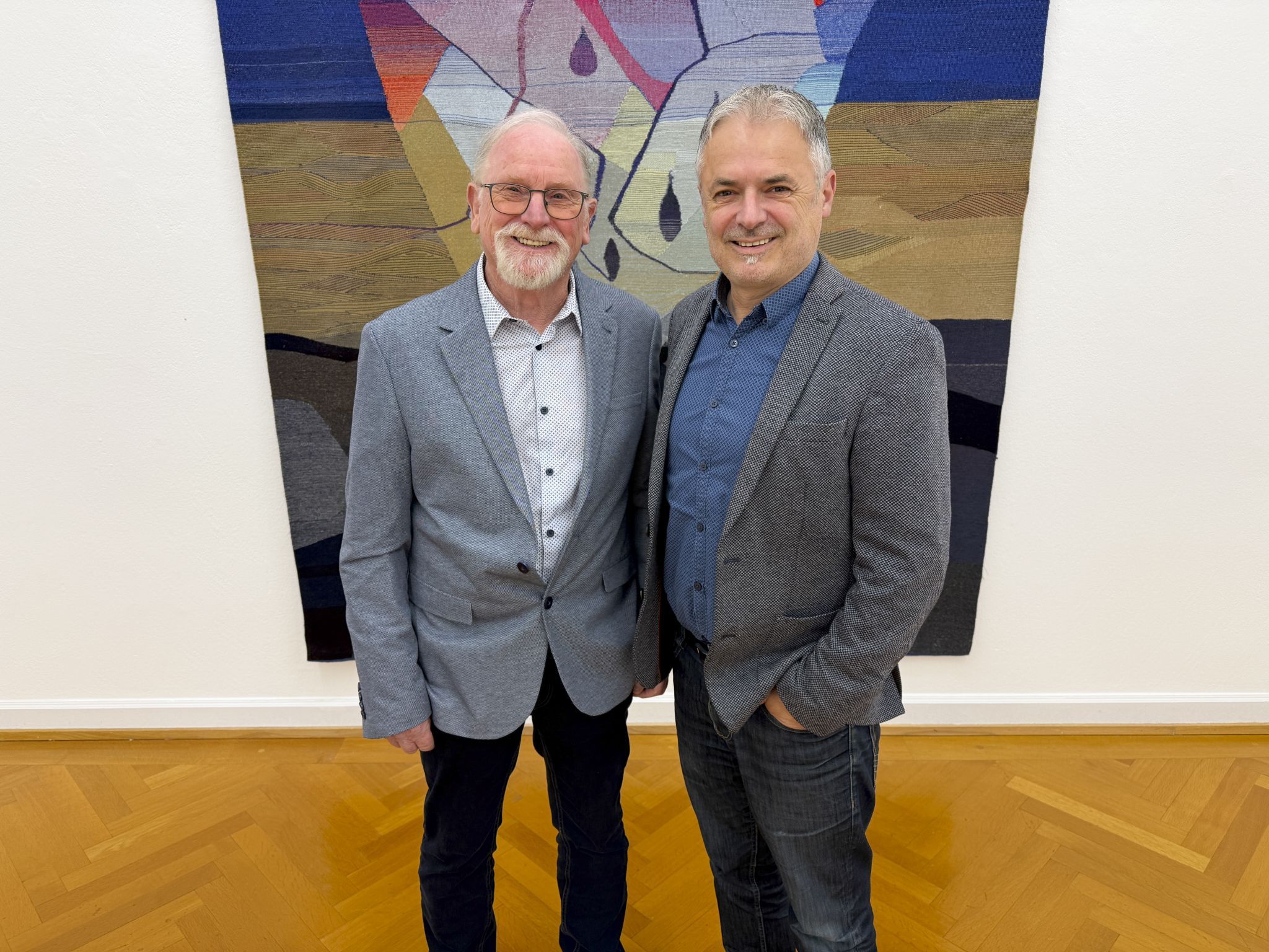 Rudi Amlacher schaute sich mit Bgm. Walter Moosbrugger um