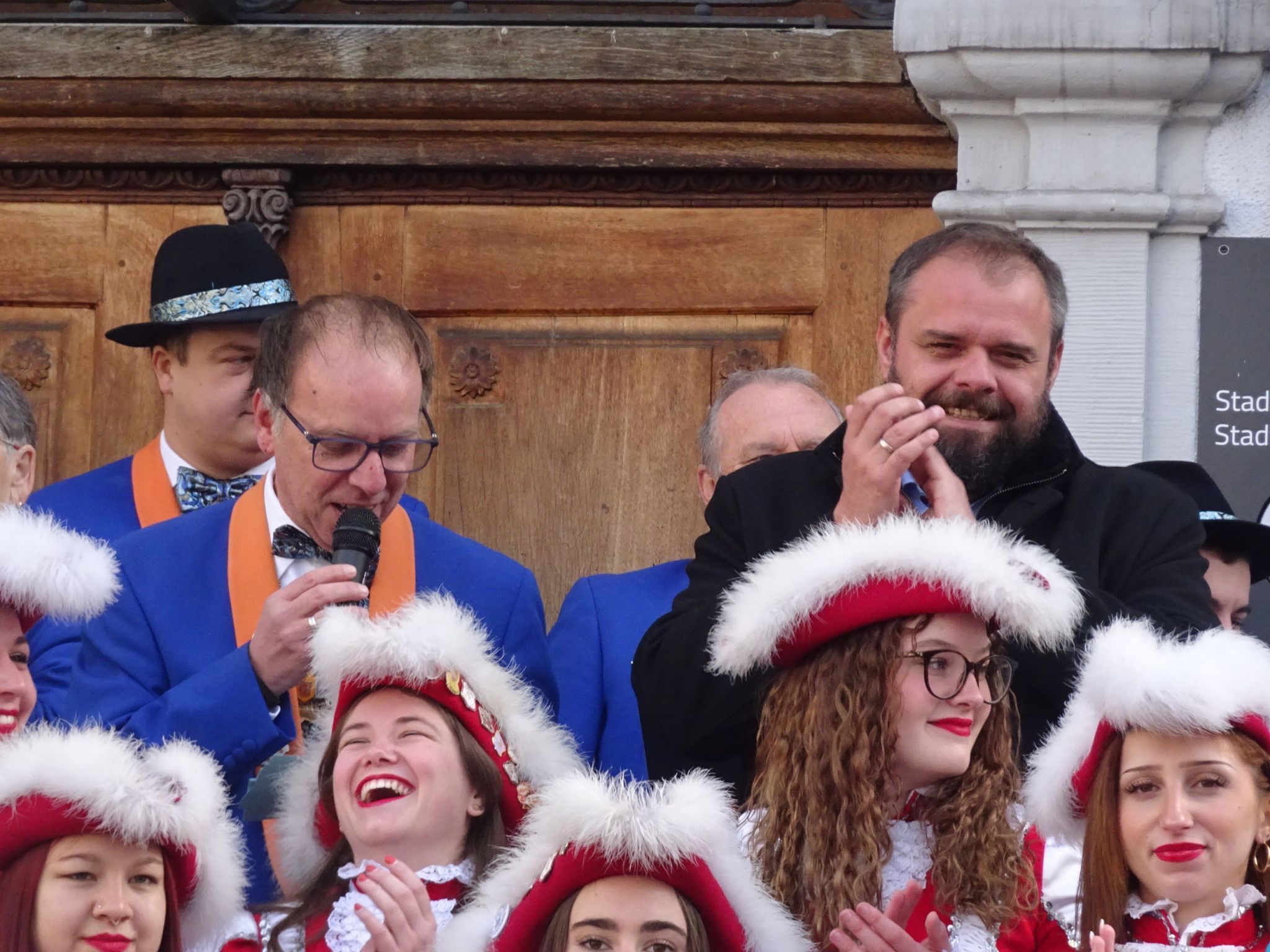 Gernot Reumüller begrüßte Markus Fäßler, der als Bürgermeister seine erste Eröffnung feierte.  