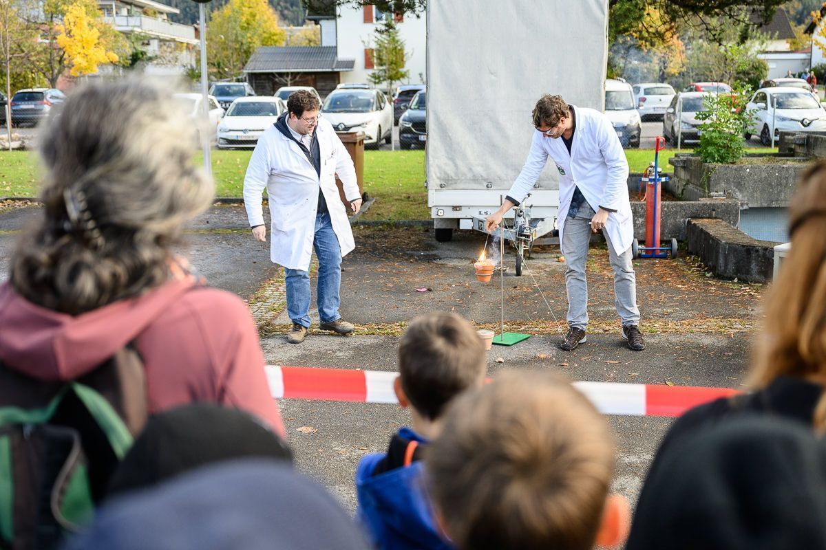 Vor der HTL Rankweil gab es diverse Aufführungen.