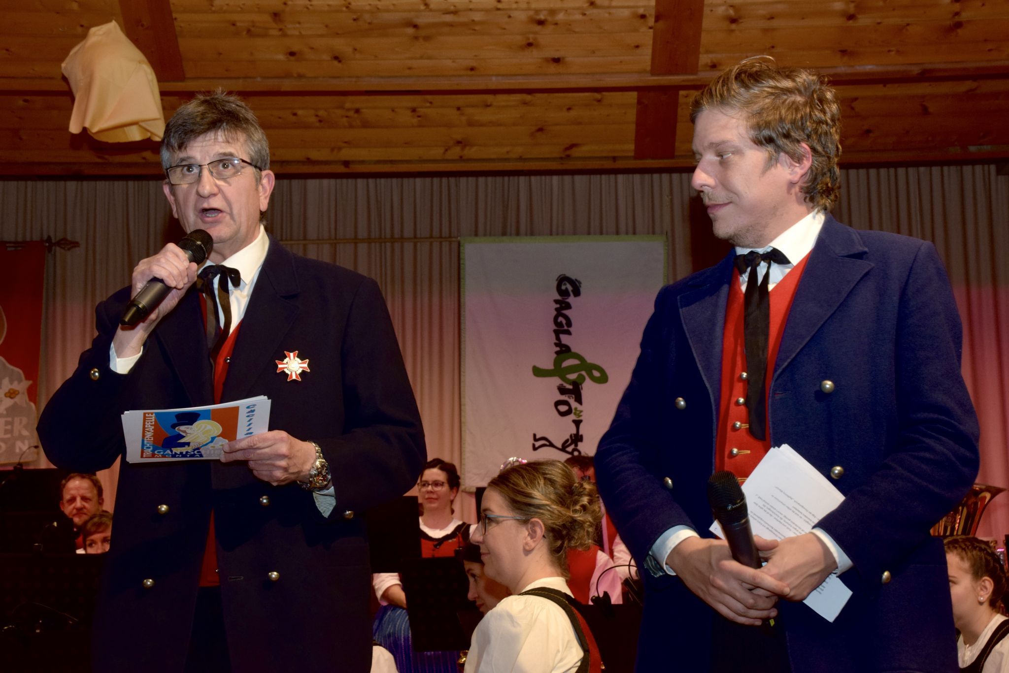 Stabführer Erik Brugger und Vereinsobmann Martin Sadjak.