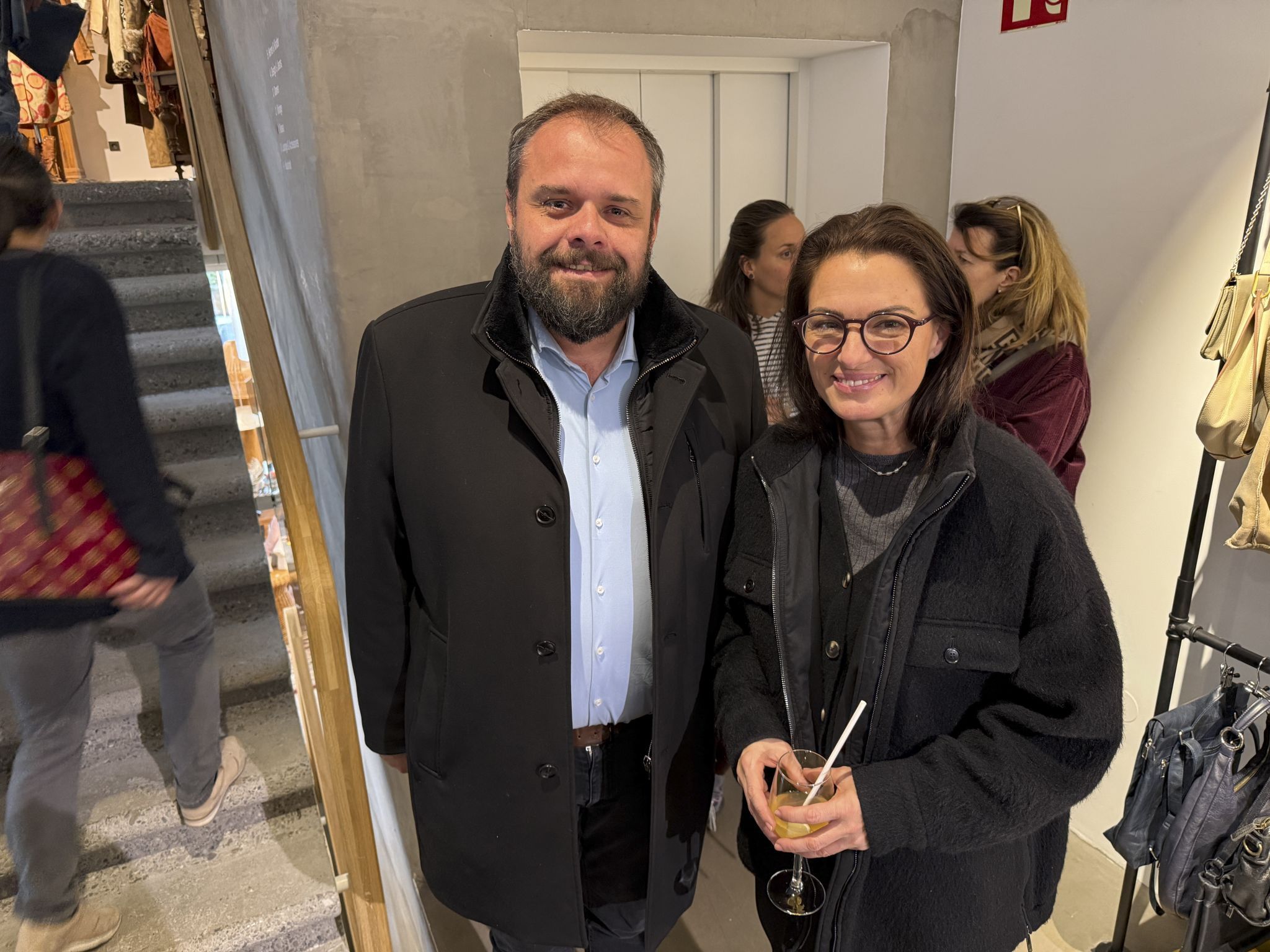 Bgm. Markus Fäßler und Verena Konrad (vai) 