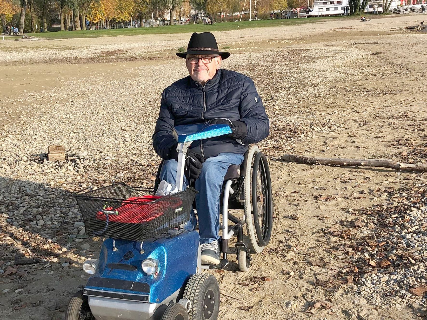 Auch der kargen Winterlandschaft konnte er Schönes abgewinnen.