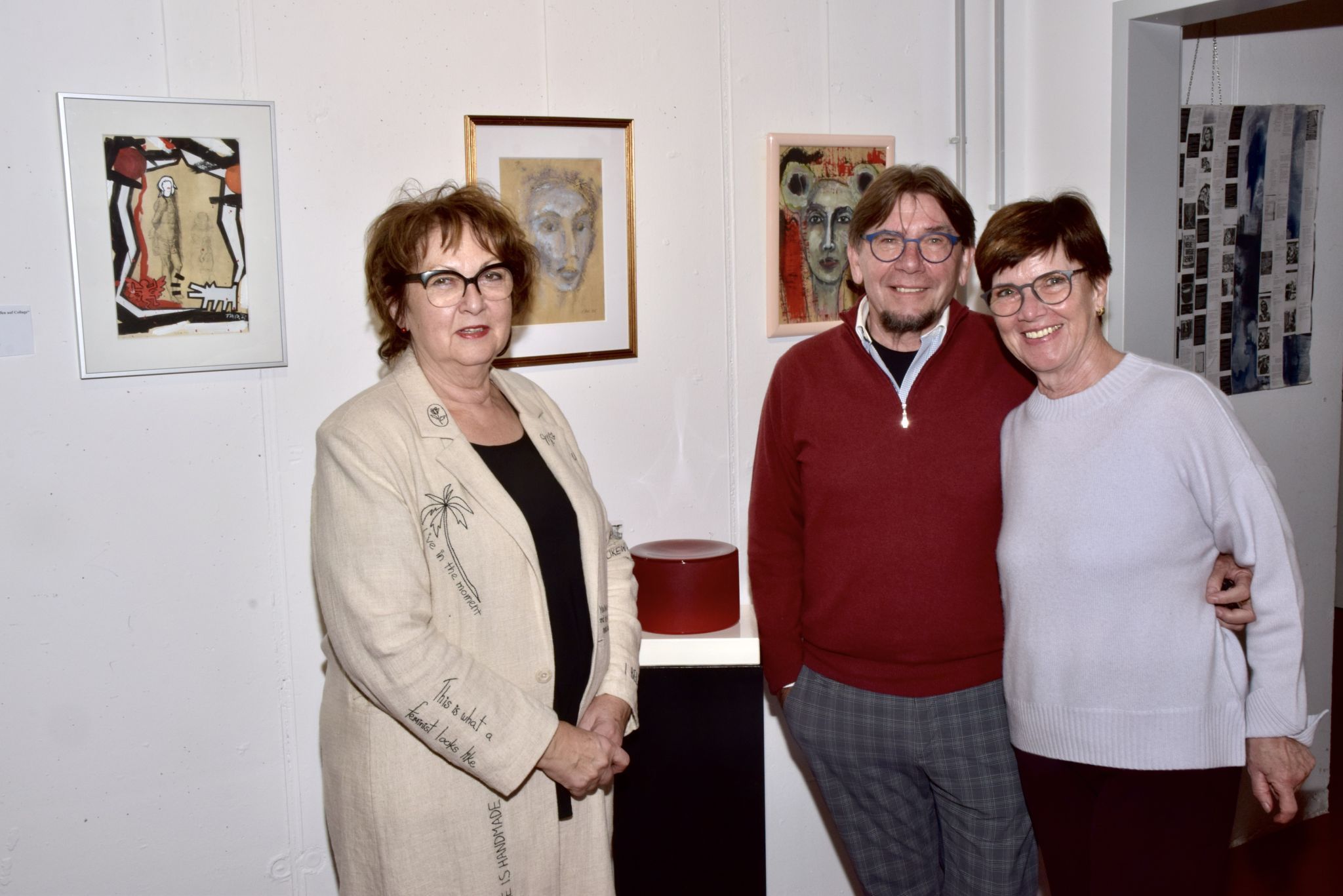 Galeristin Sigrid Fritsche, Wilhelm und Meise Schramm.