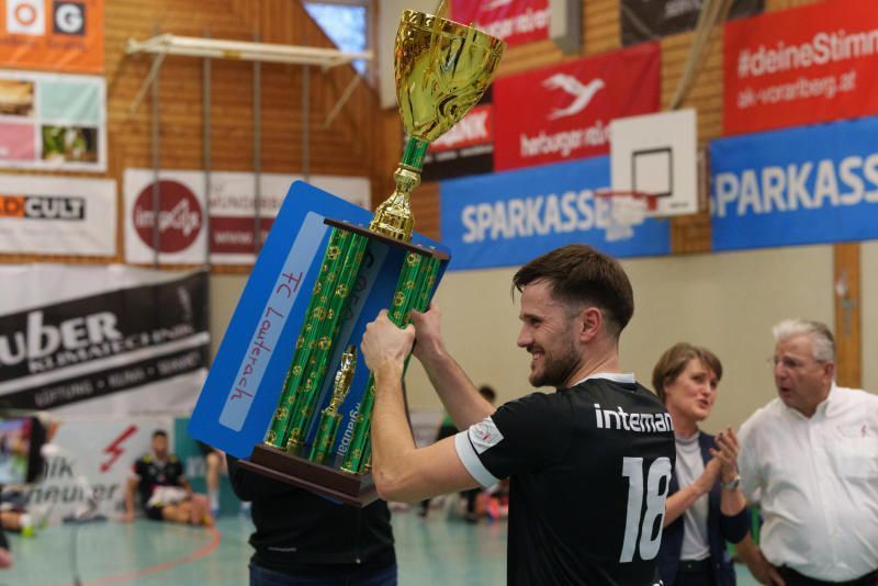 So feierte Lauterach den Doublesieg.