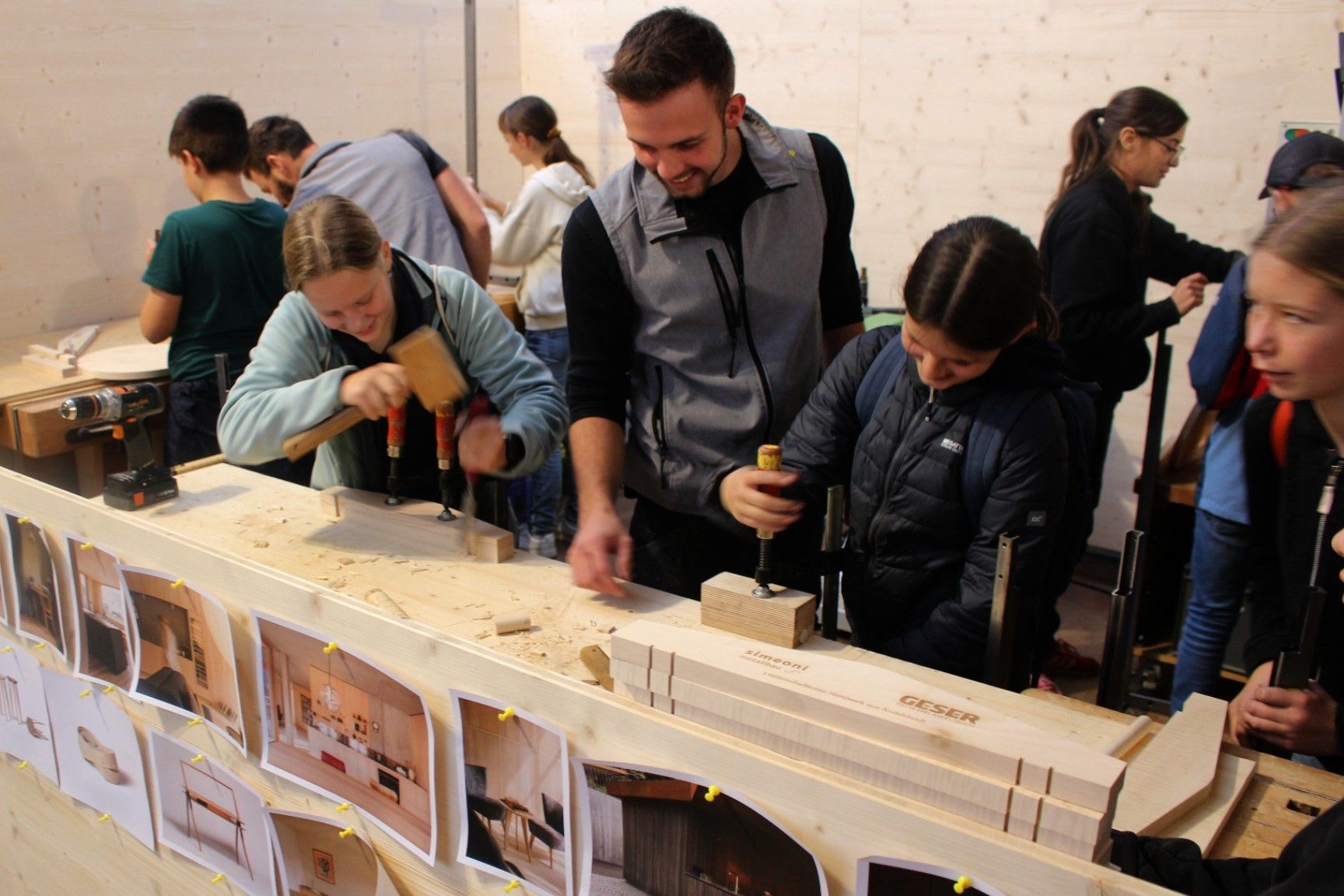 Sägen, hobeln, bohren, schleifen, leimen, hämmern . . . Tischlern kann spannend sein.