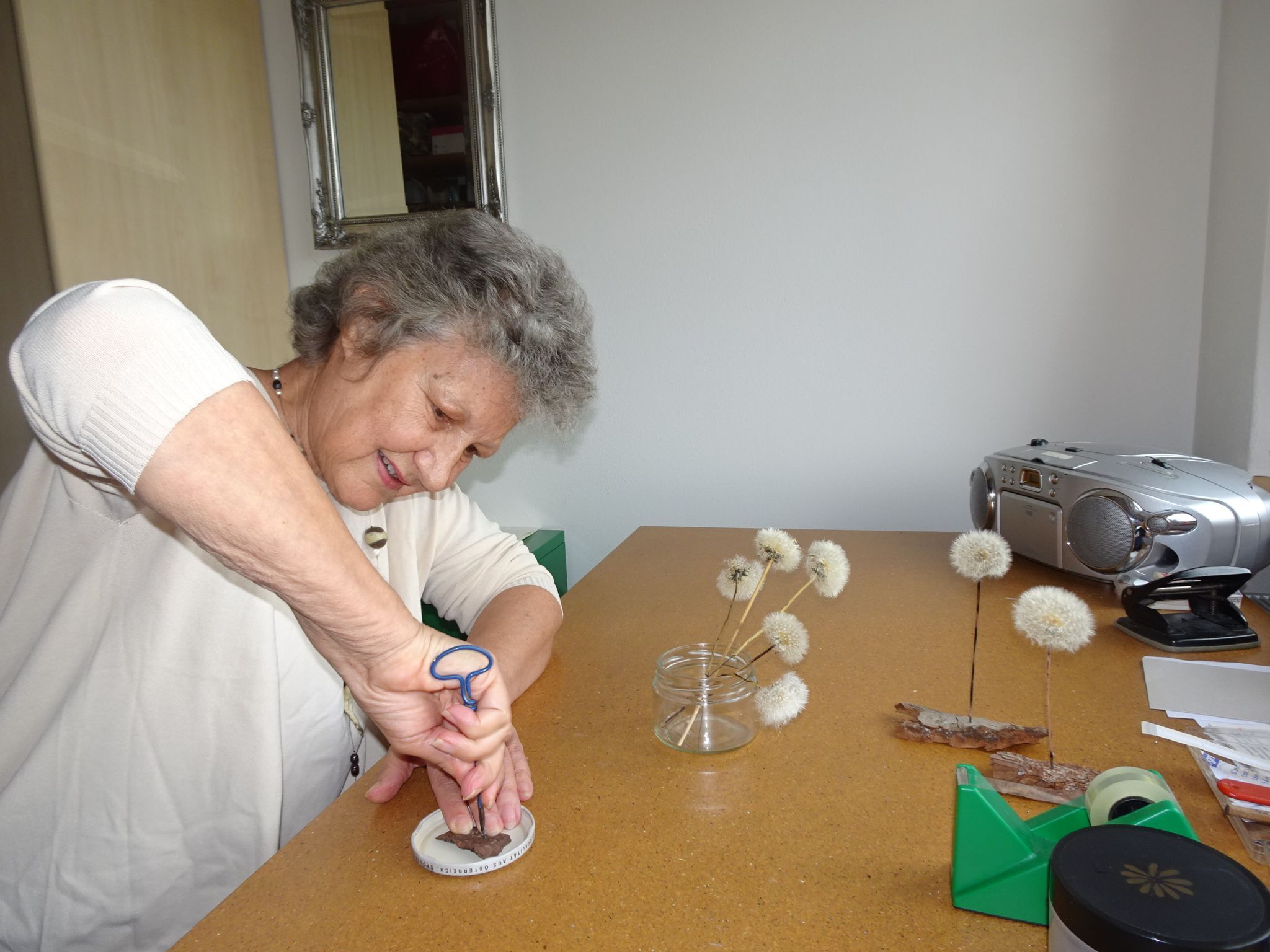 Andrea Sandri ist in diesen Tagen im Dauereinsatz für den anstehenden Kreativmarkt im Studa Saal.