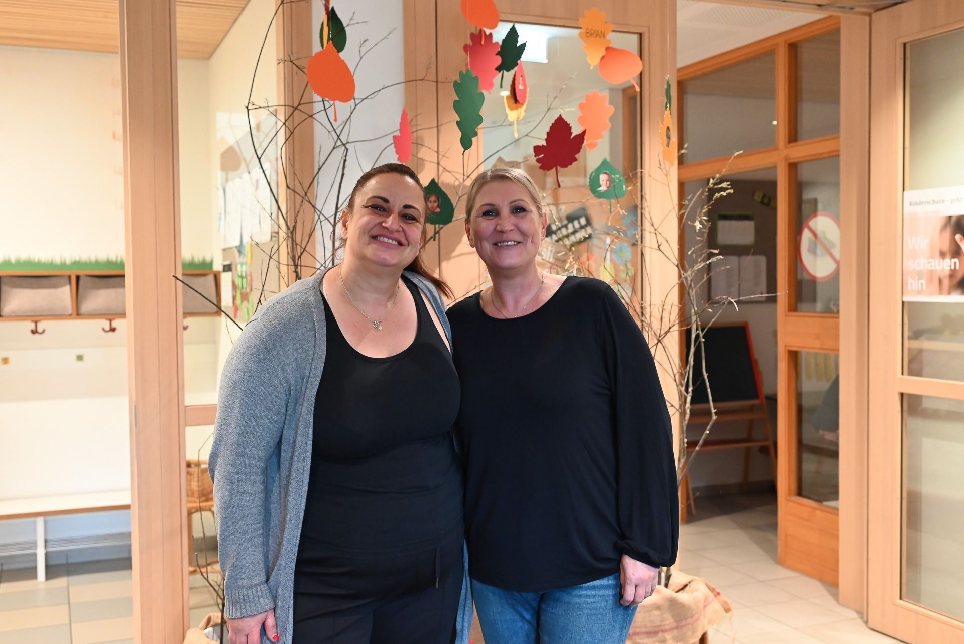 Sozialarbeiterin Sandra Walz (links) ist fester Bestandteil vom Team Kindergarten Kastenlangen. 