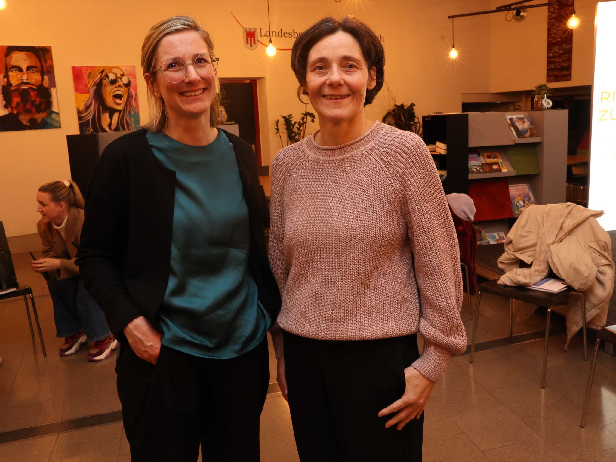 Teilnehmerinnen Katharina Fink (FAV) und Barbara Leitenbauer (Schule am See, Hard).