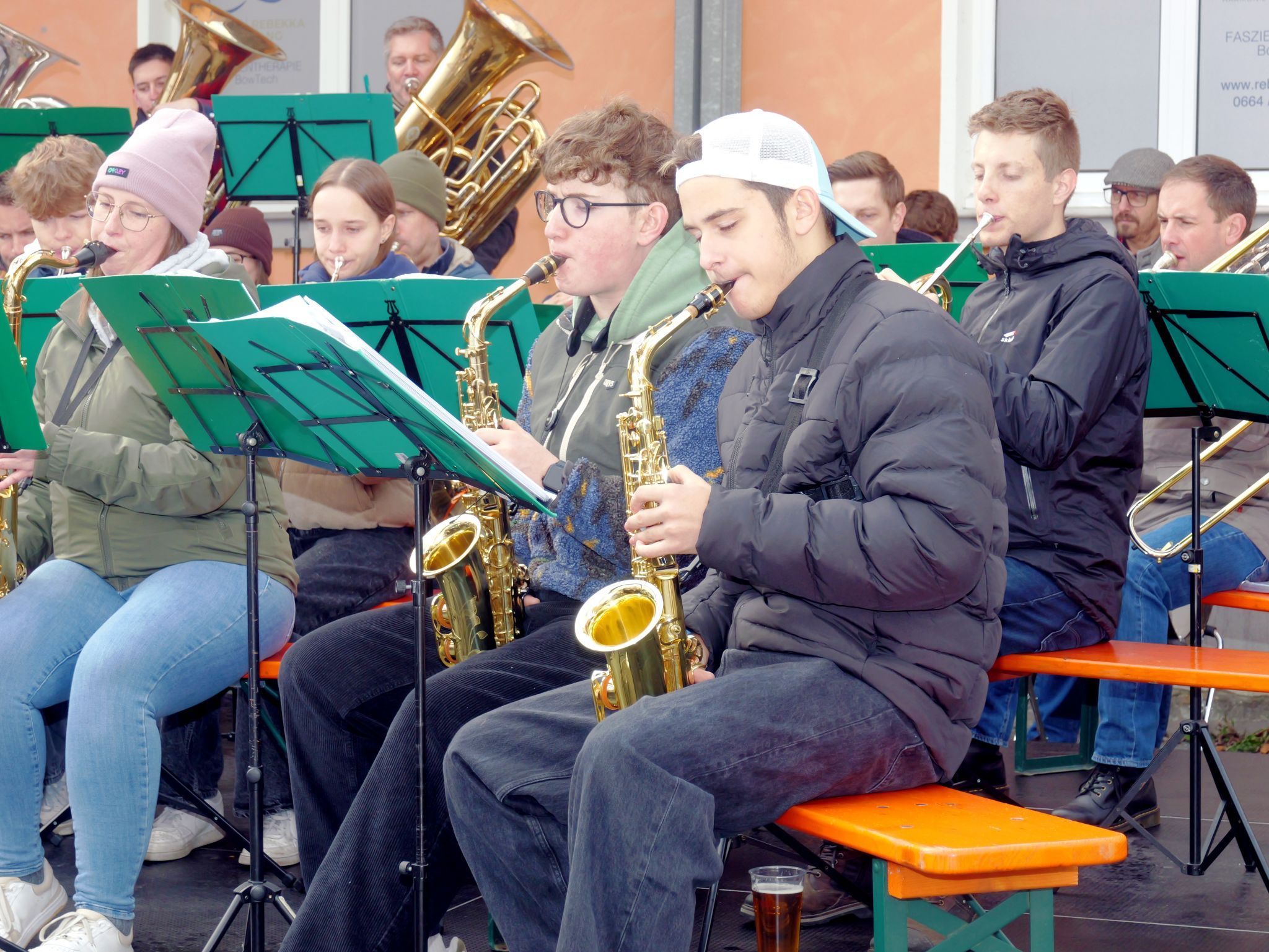 Der Musikverein Frastanz sorgte mit schwungvollen Klängen für die passende Atmosphäre.