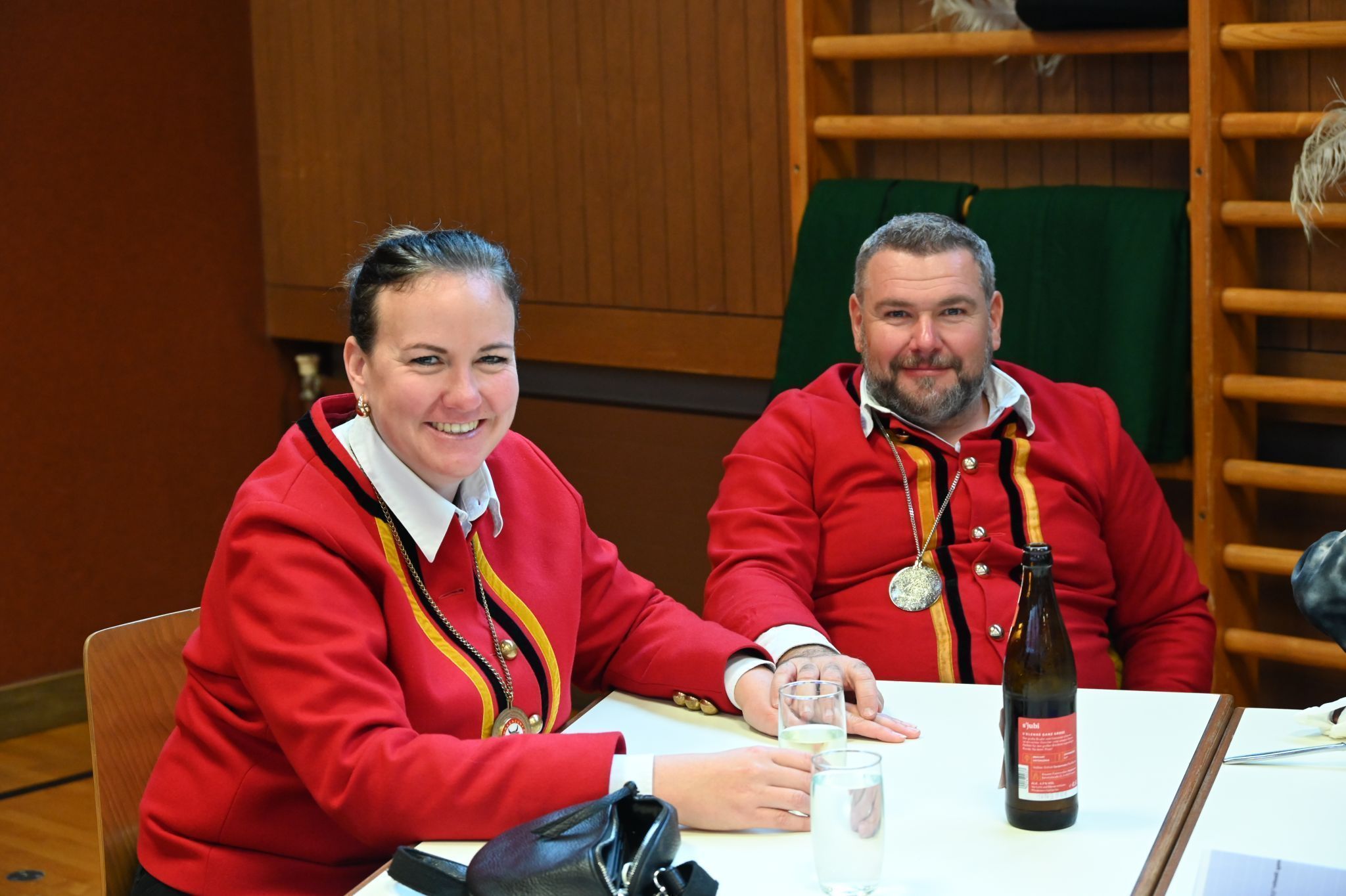 Auch die Mitglieder der Funkenzunft waren beim Vereinsgottesdienst und Frühschoppen.