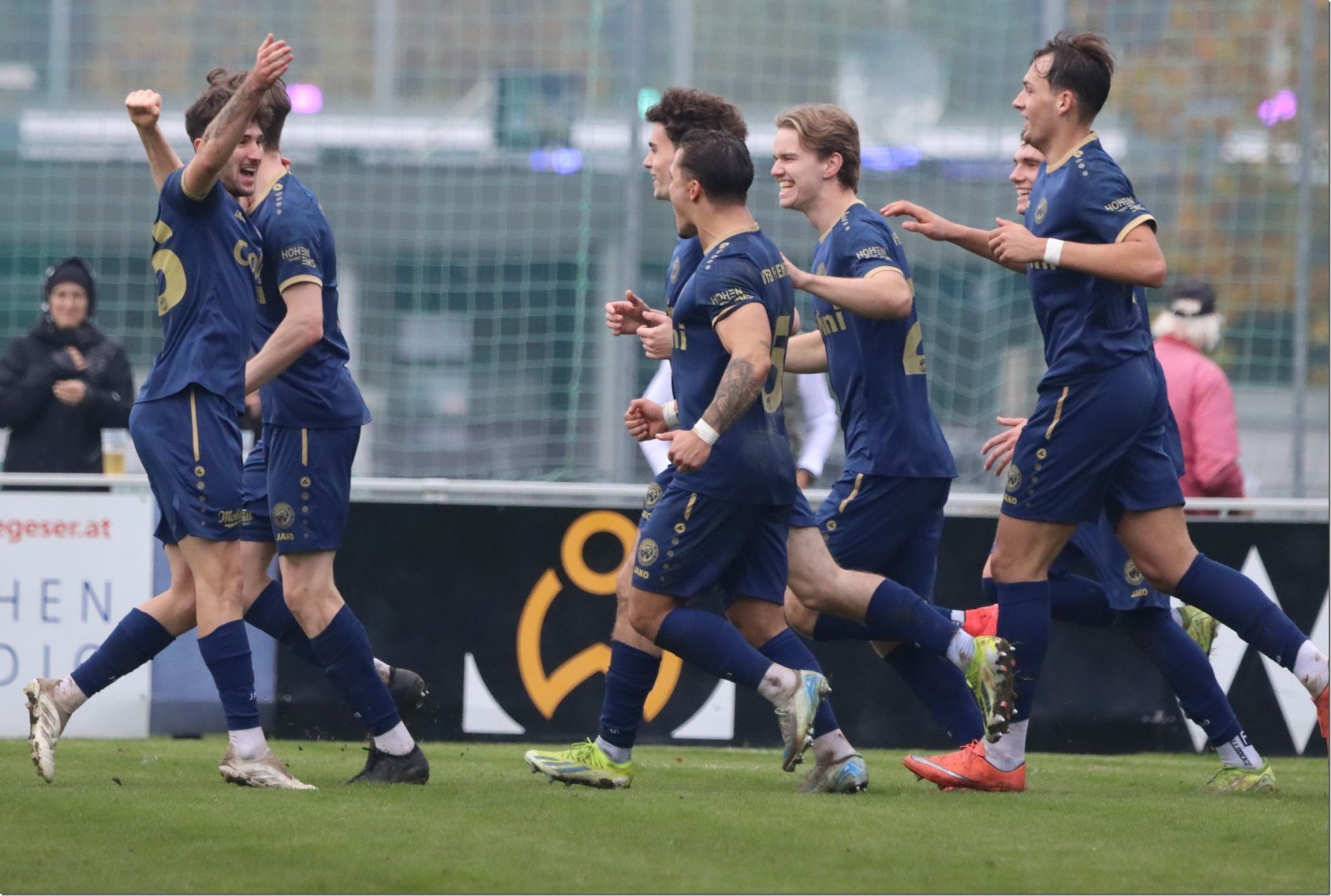 Pierre Nagler war Goldtorschütze für Hohenems gegen FC Lustenau.KNOBEL