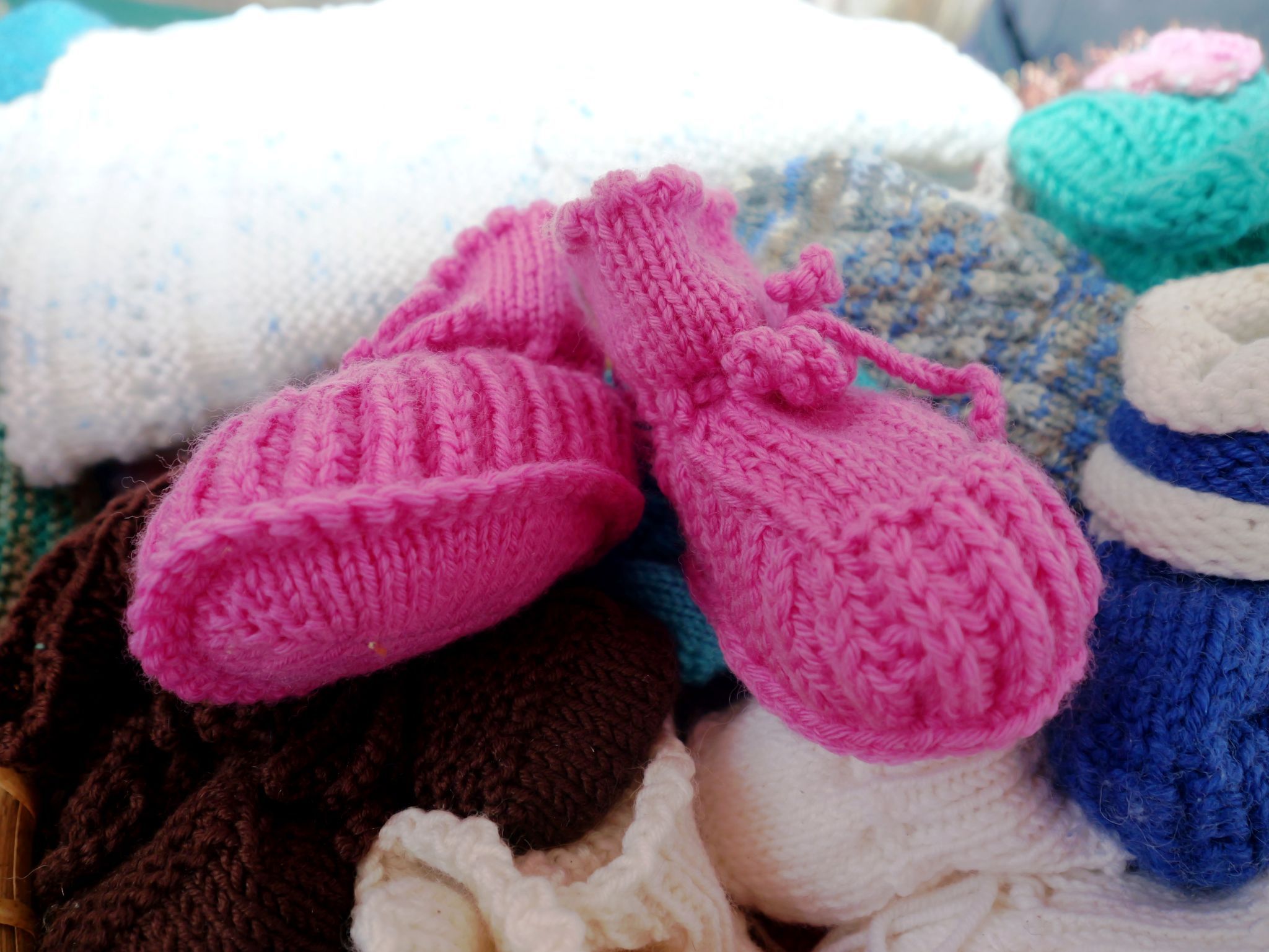 Flauschiges Selbstgestricktes für die kalte Jahreszeit.