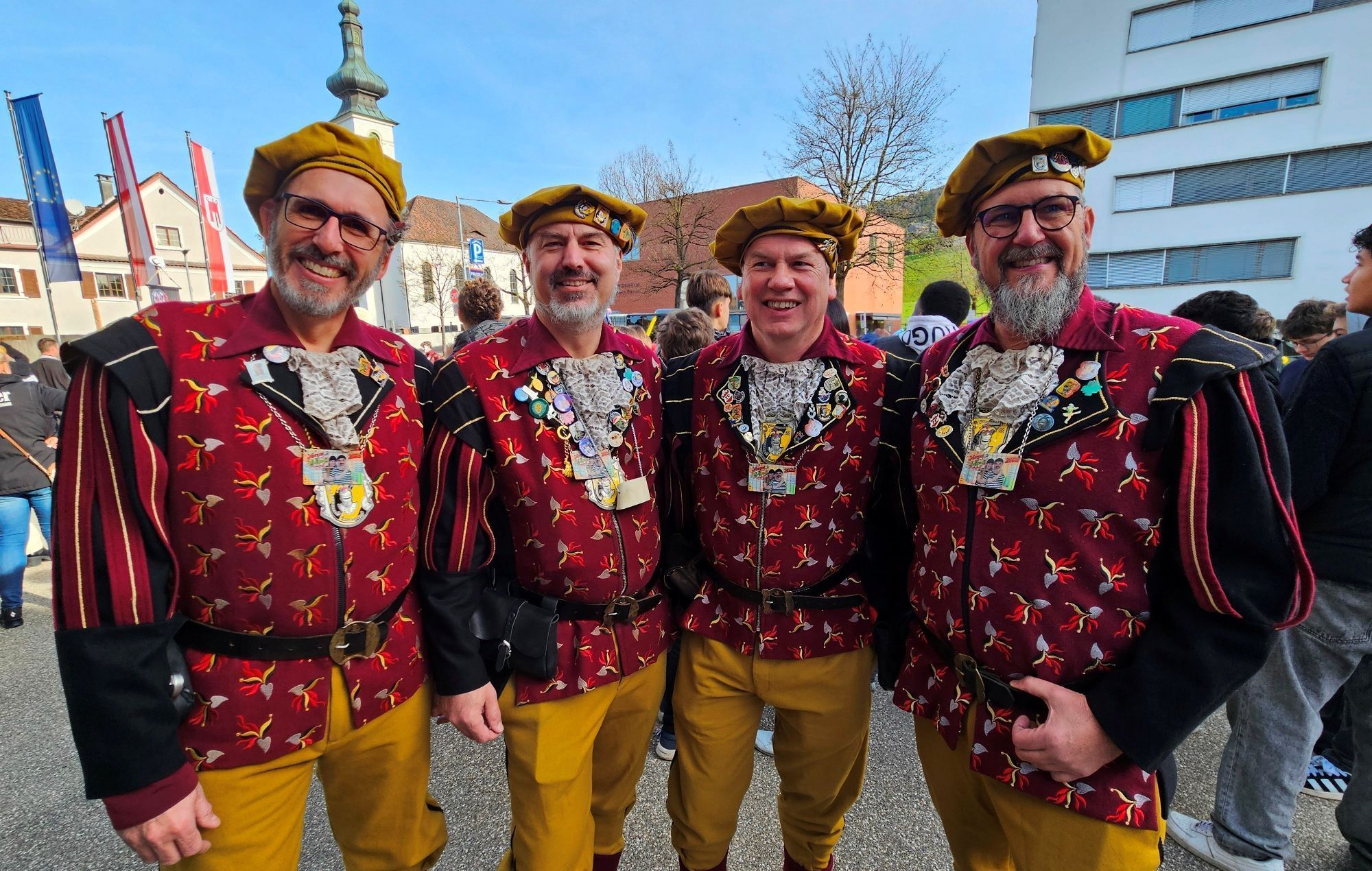 Willkommene Gäste wie jedes Jahr sind die Hörbranzer Raubritter.