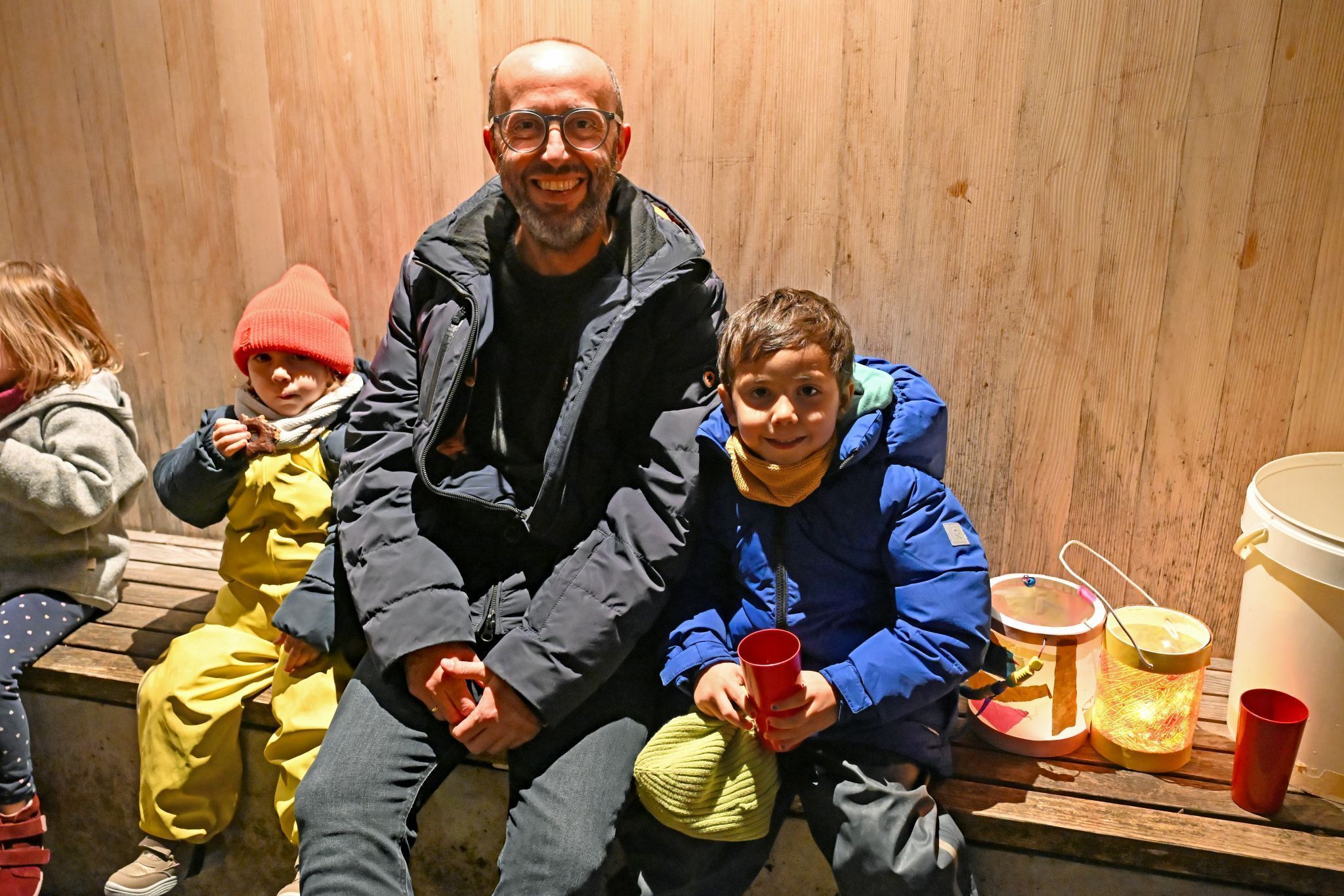Viele Familien ließen den Abend gemütlich bei Kinderpunsch, Brot und Lebkuchen ausklingen.