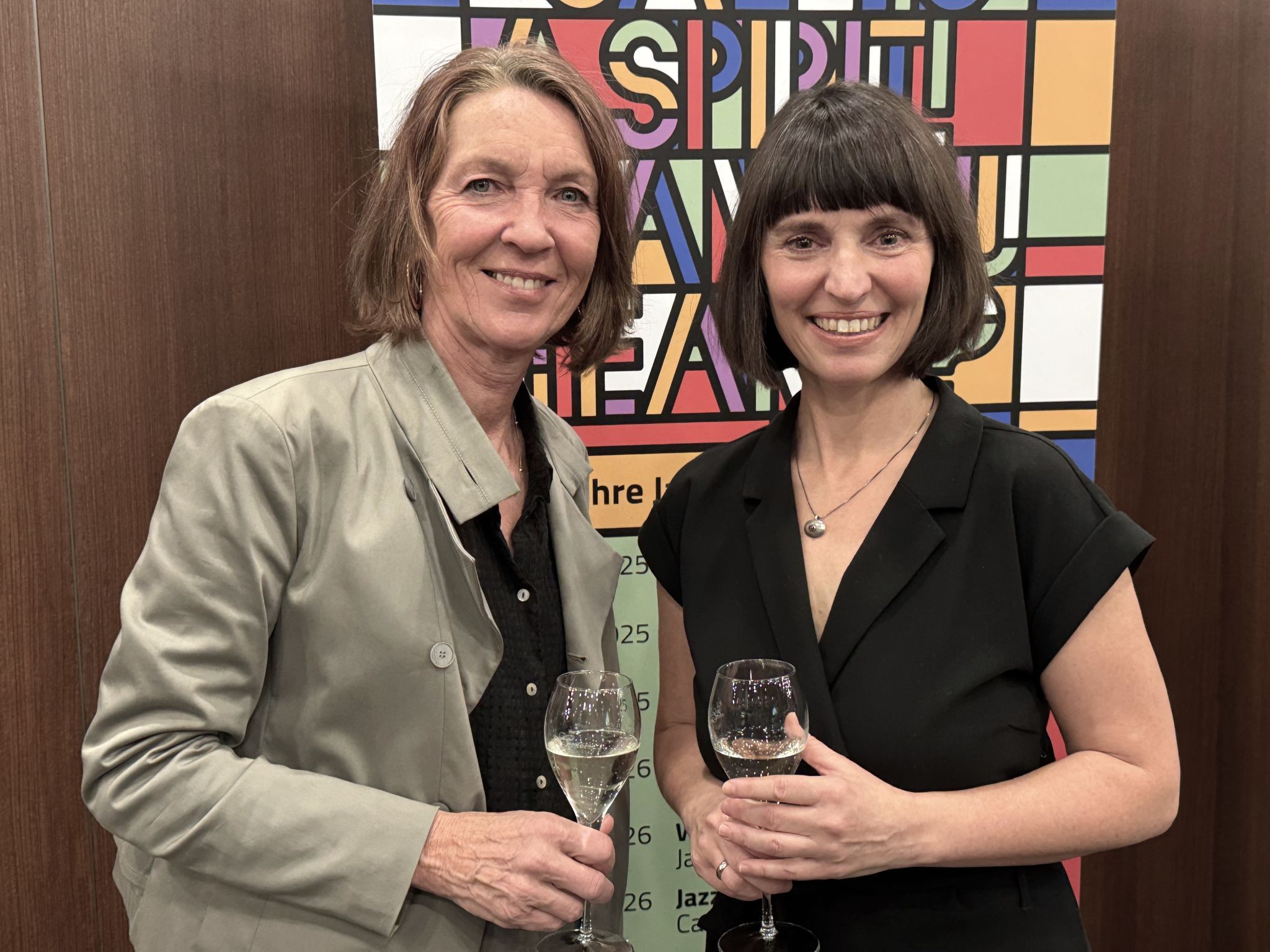 Karin Maierwieser (Sekretäriat Jazzseminar) und Natalie Begle-Hämmerle vom Organisationsteam)