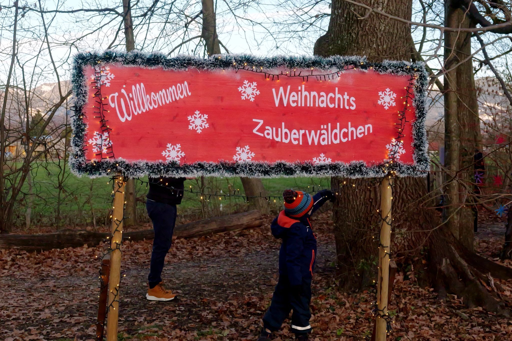 Zauberwald-Pforte geöffnet: Der Adventweg in Meiningen lädt Groß und Klein zum winterlichen Spaziergang ein.