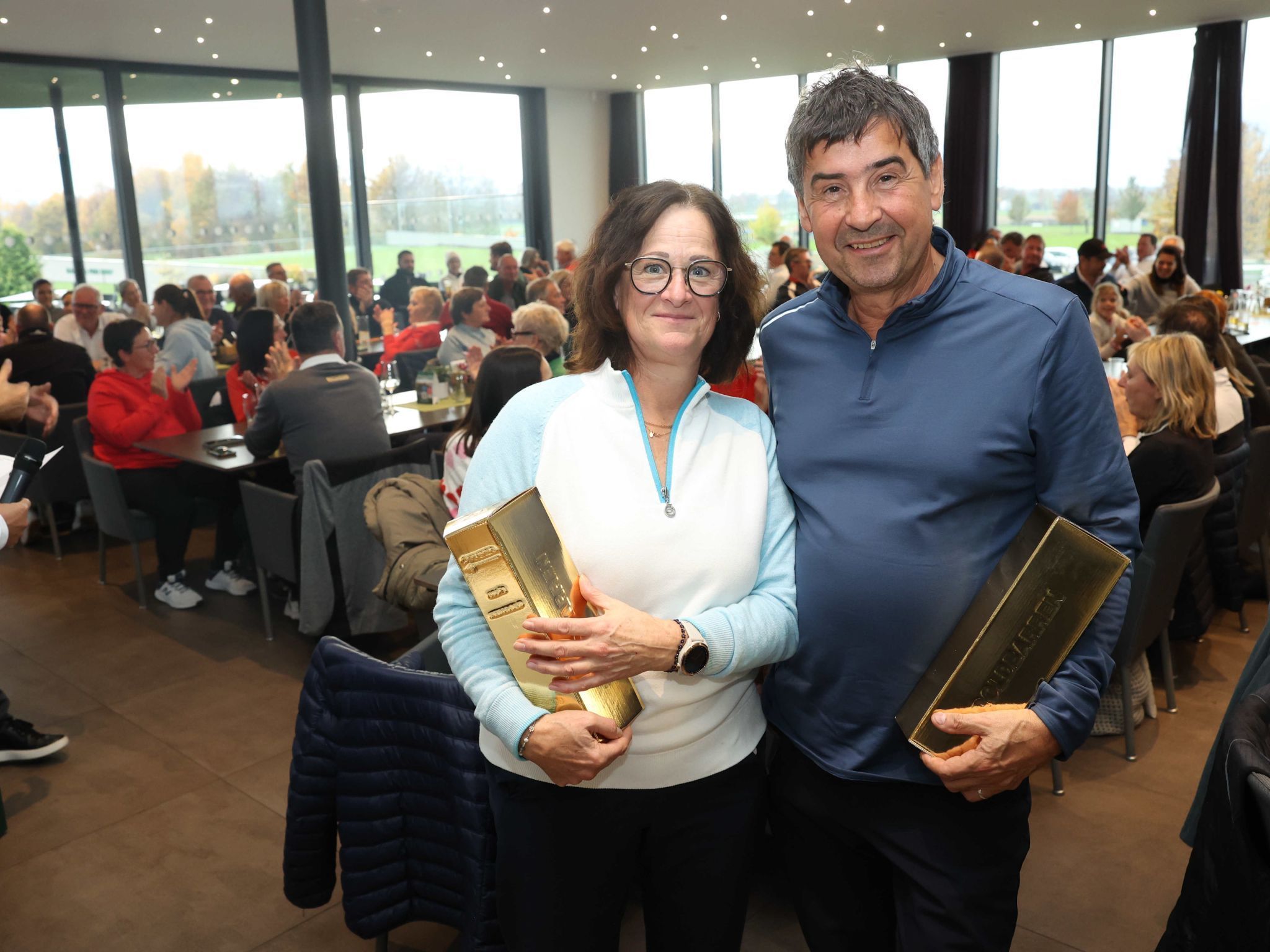 Bruttosiegerpaar Claudia und Ralph Polligkeit.