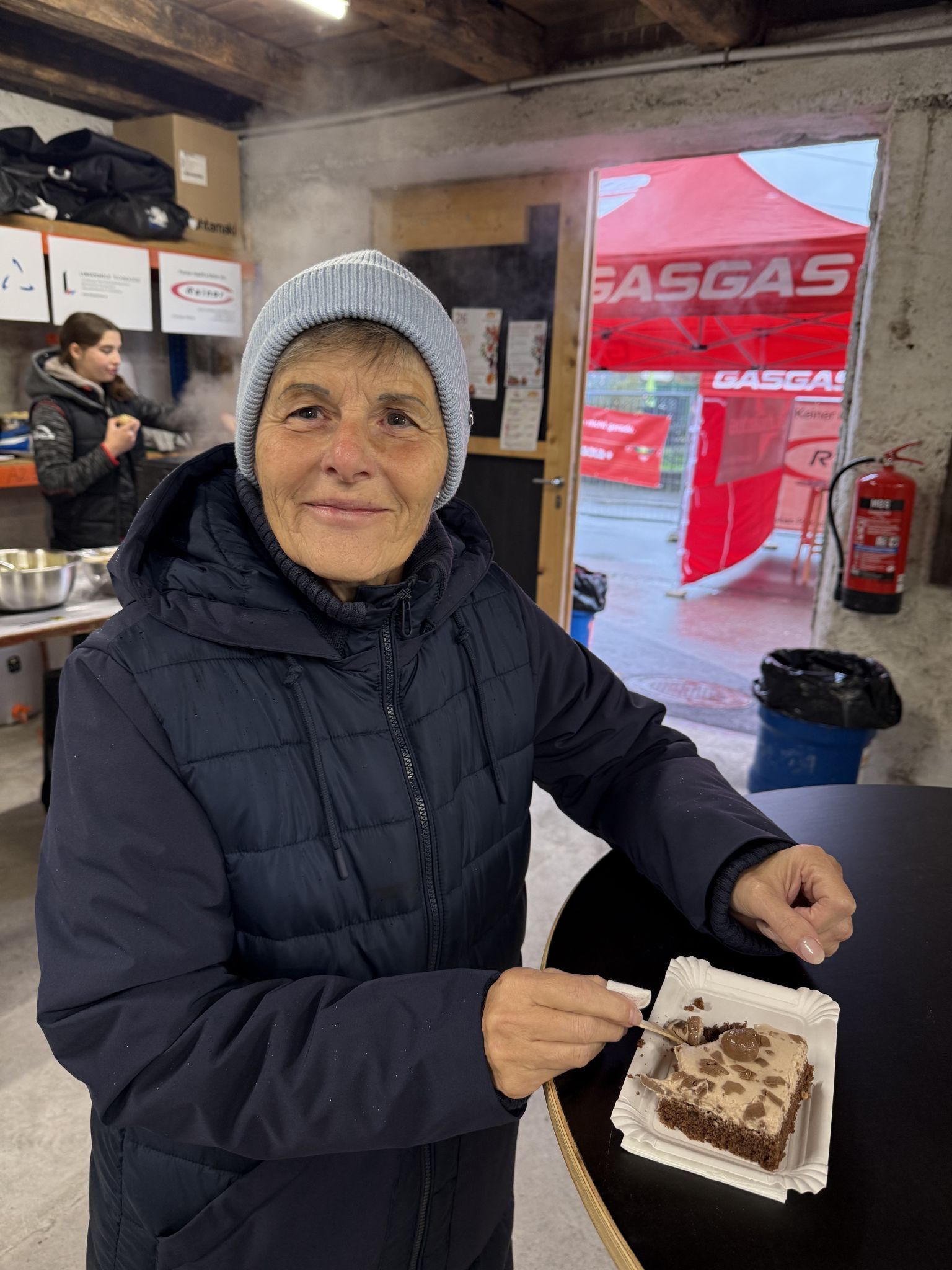 Monika schmeckte der Kuchen