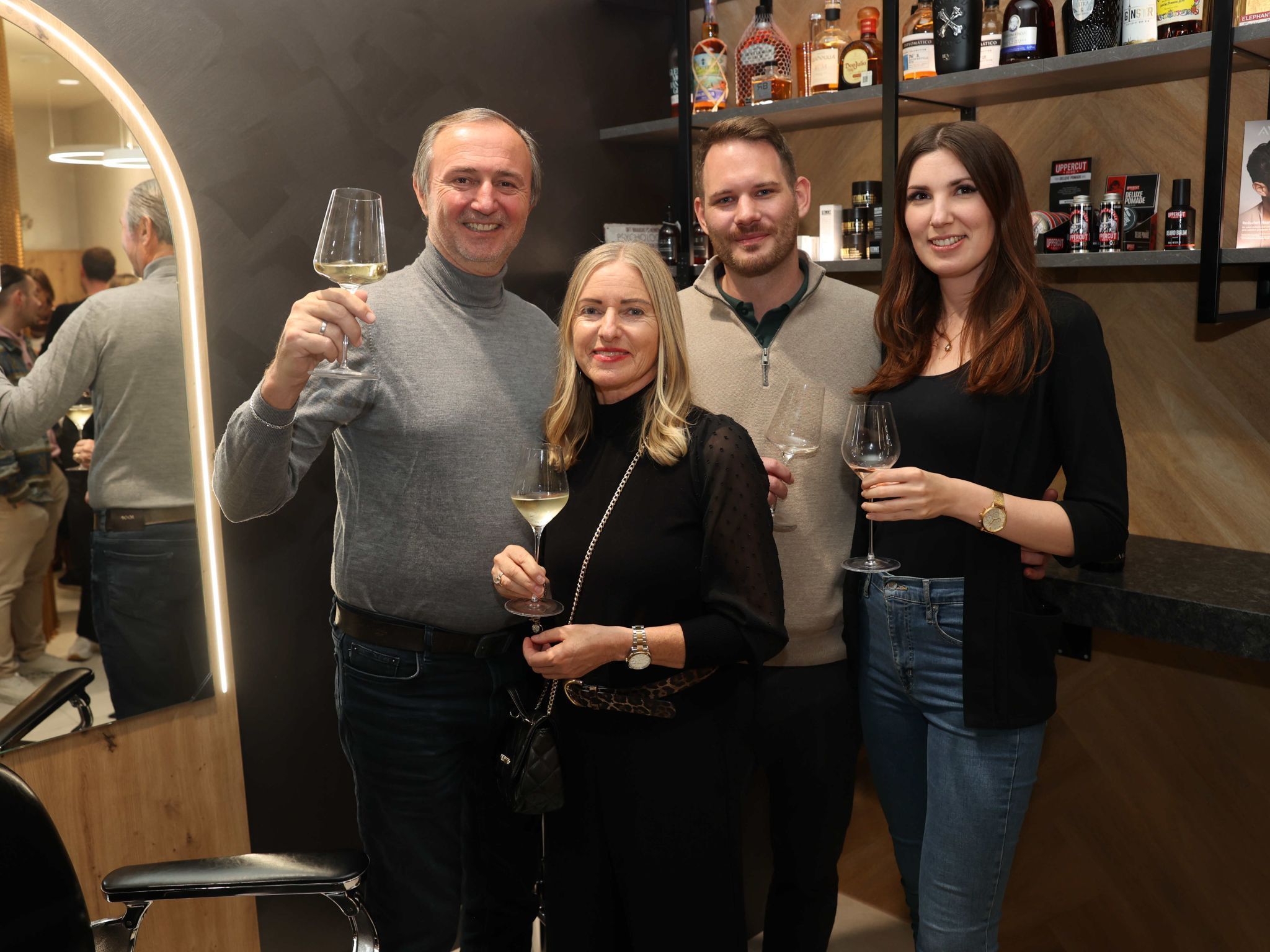 Hermann und Christl Riedler, Max und Sarah Sickinger-Hafner.