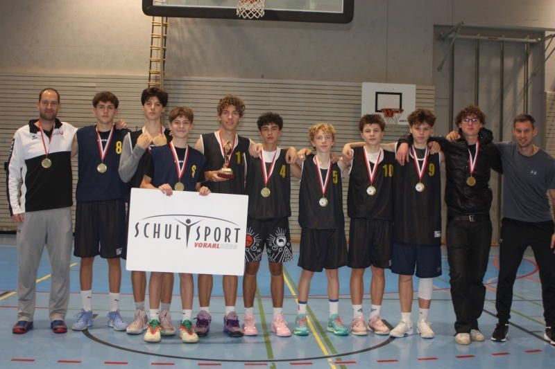 Jüngstes Team triumphiert: Sportgymnasium Dornbirn holt Basketball-Landestitel