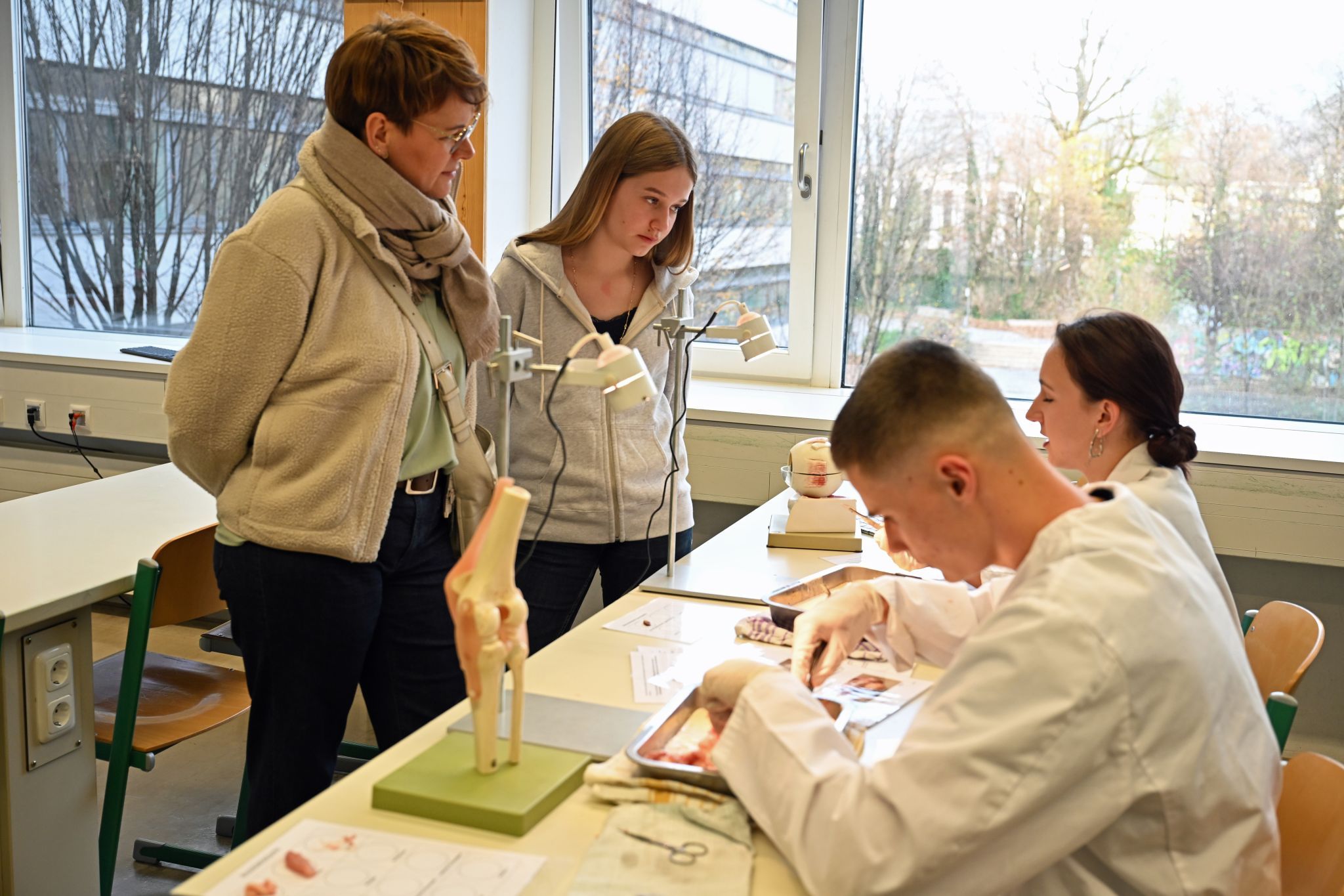 Der Biologiesaal bot Einblicke in das praktische Arbeiten im Biounterricht.