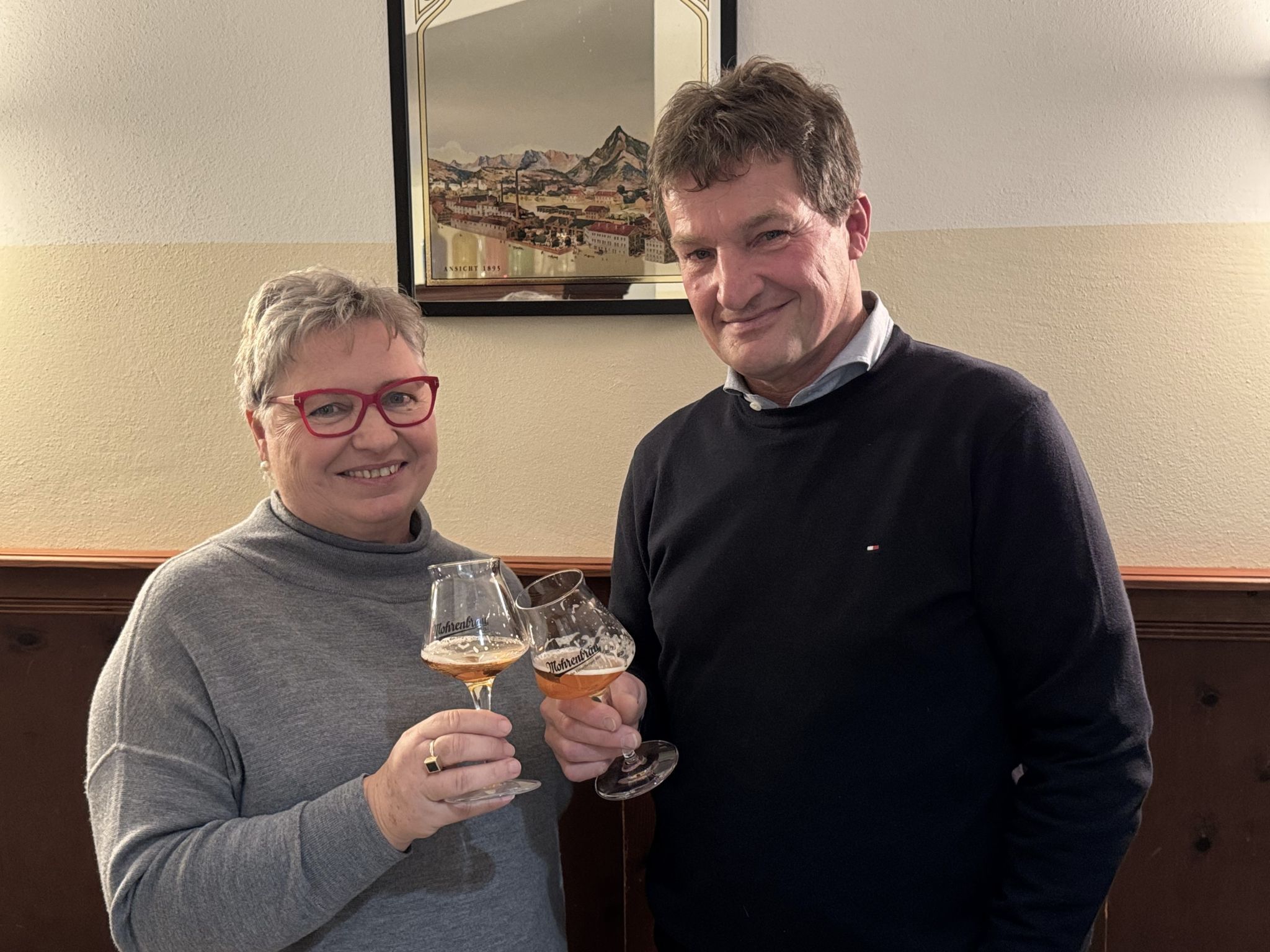 Gastgeber Irmgard und Heinz Huber.