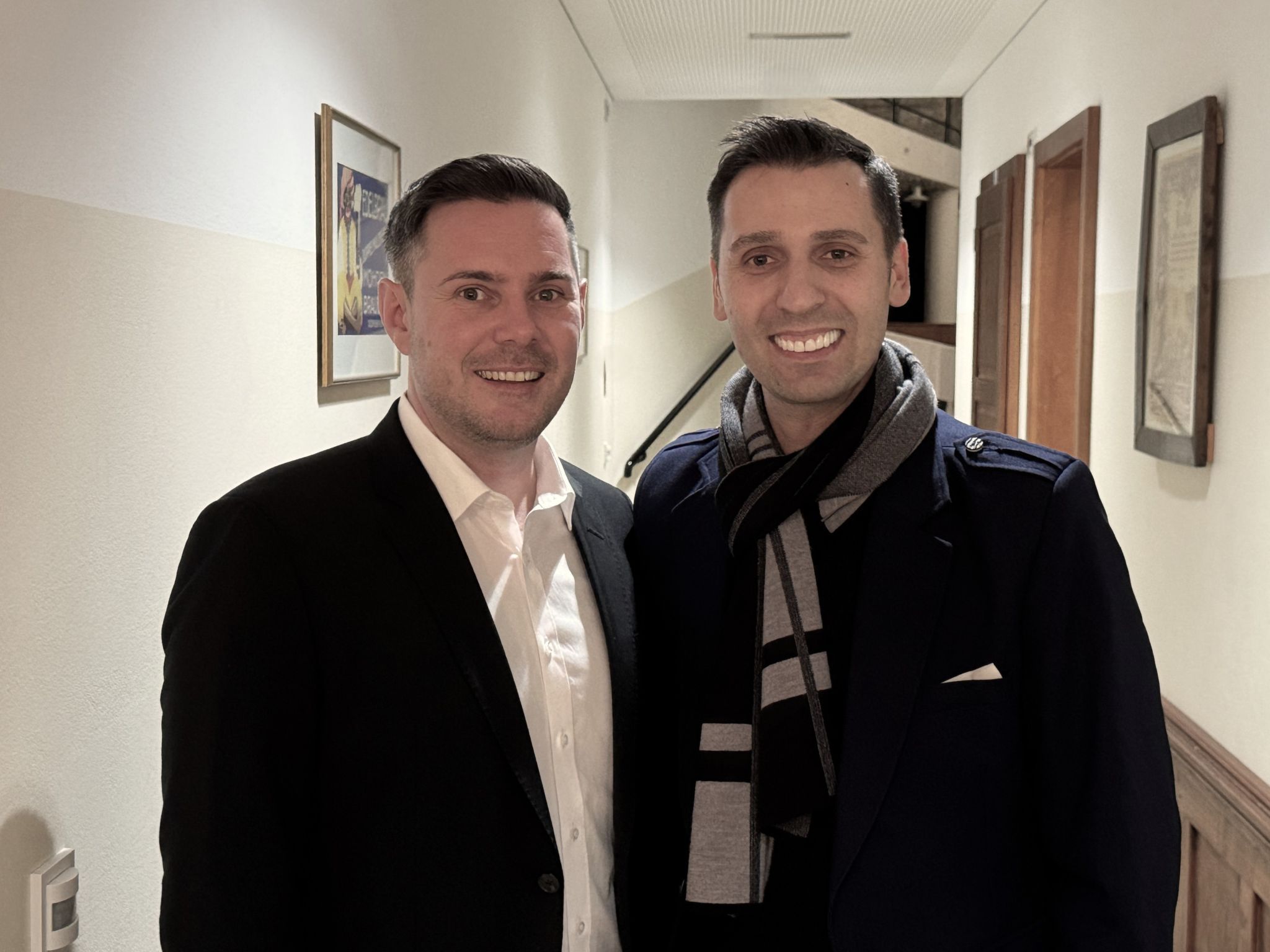 Unter den Gästen: Marco Geser und Christian Stadler (MO Catering).