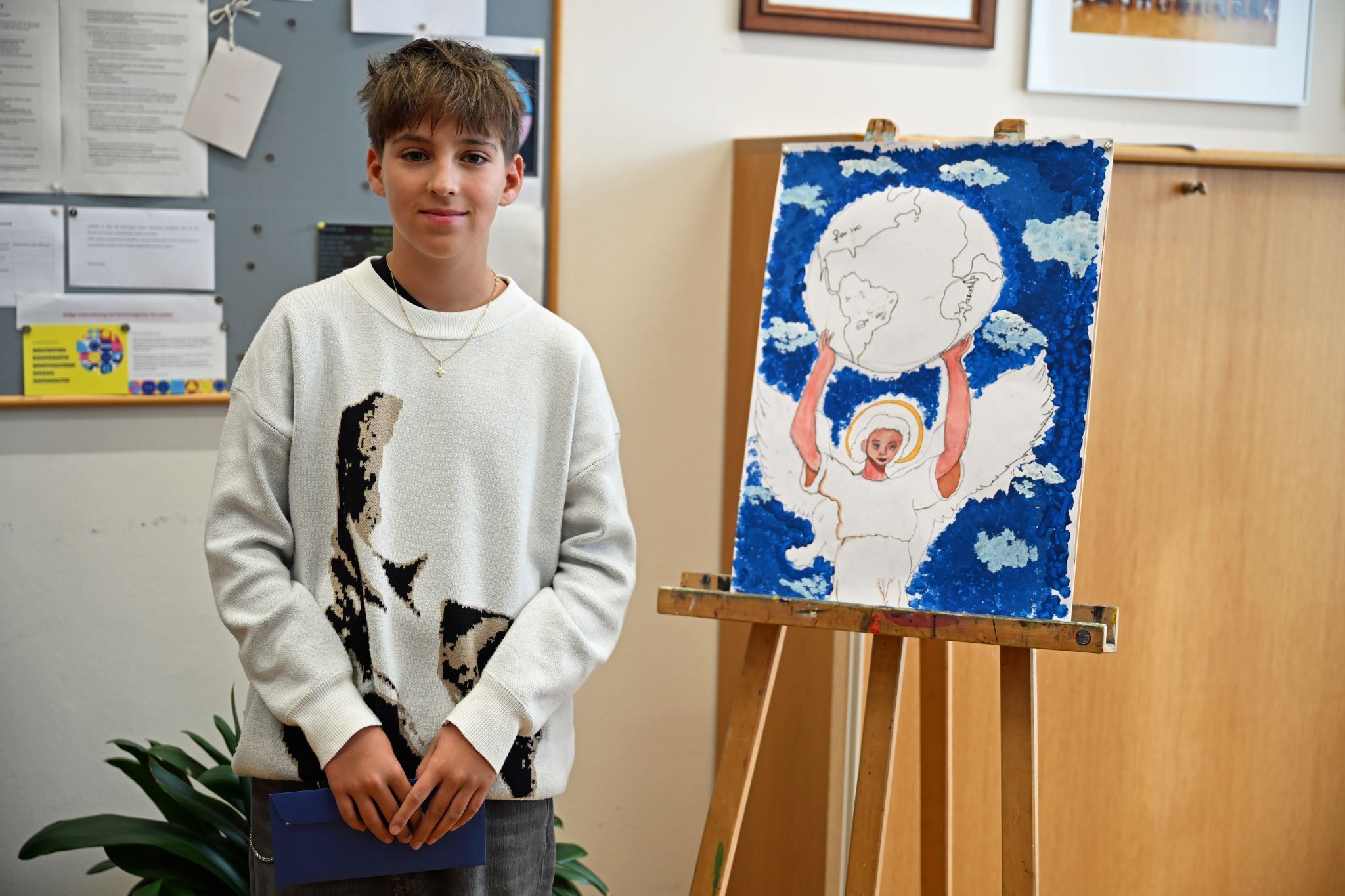 Julius Brenndörfer schaffte es mit seinem Bild auf den zweiten Platz.