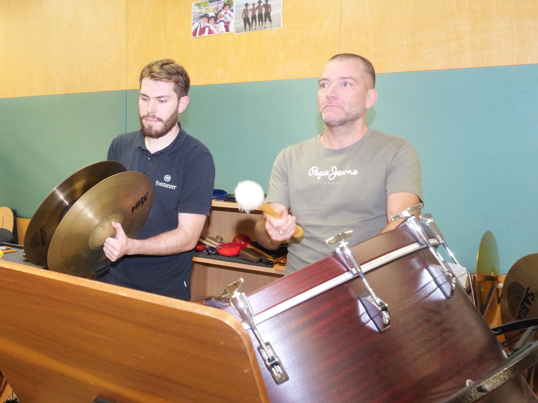 Konzentration bis in die letzten Reihen: Der Musikverein Gisingen bei den letzten Proben zu