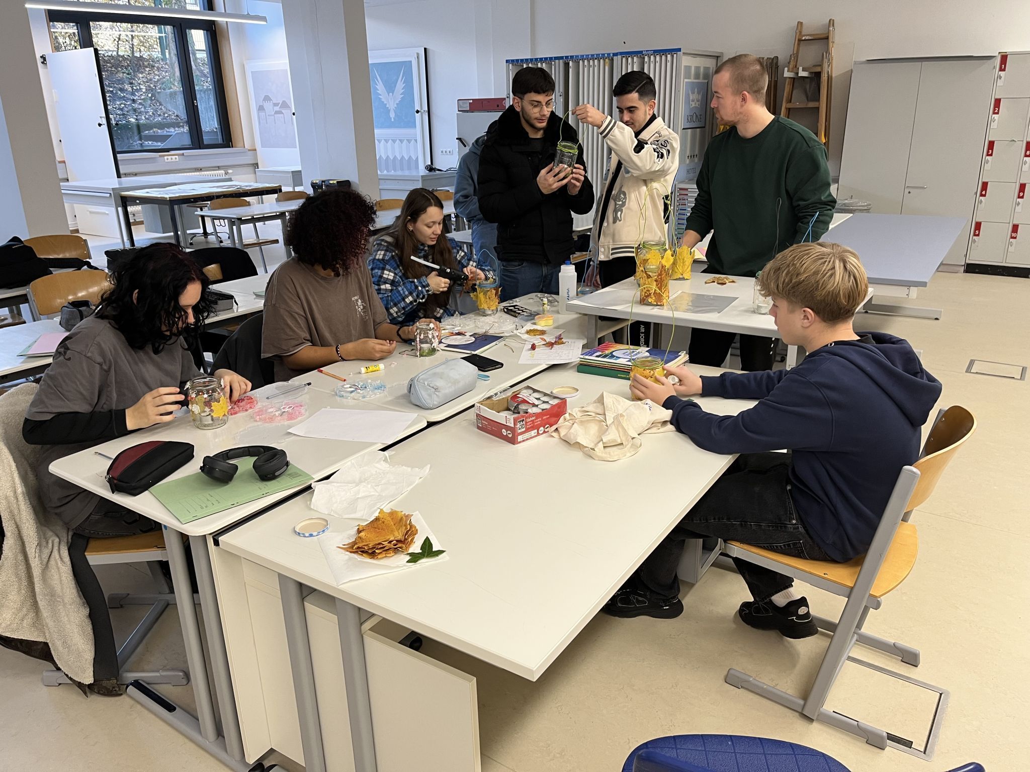 Im Vorfeld wurden fleißig Laternen gebastelt. 