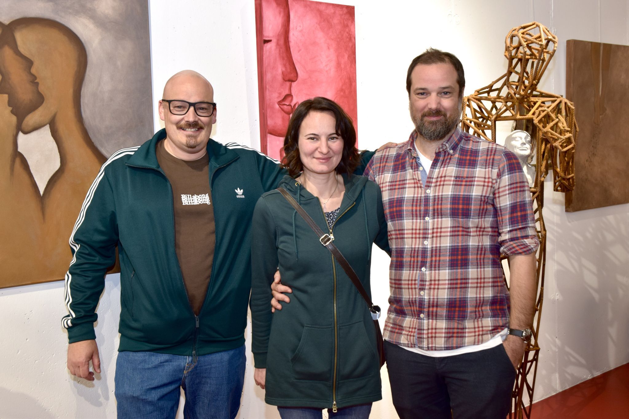 Mathias Nesensohn, Karin Feuerstein und Daniel Bragagna.