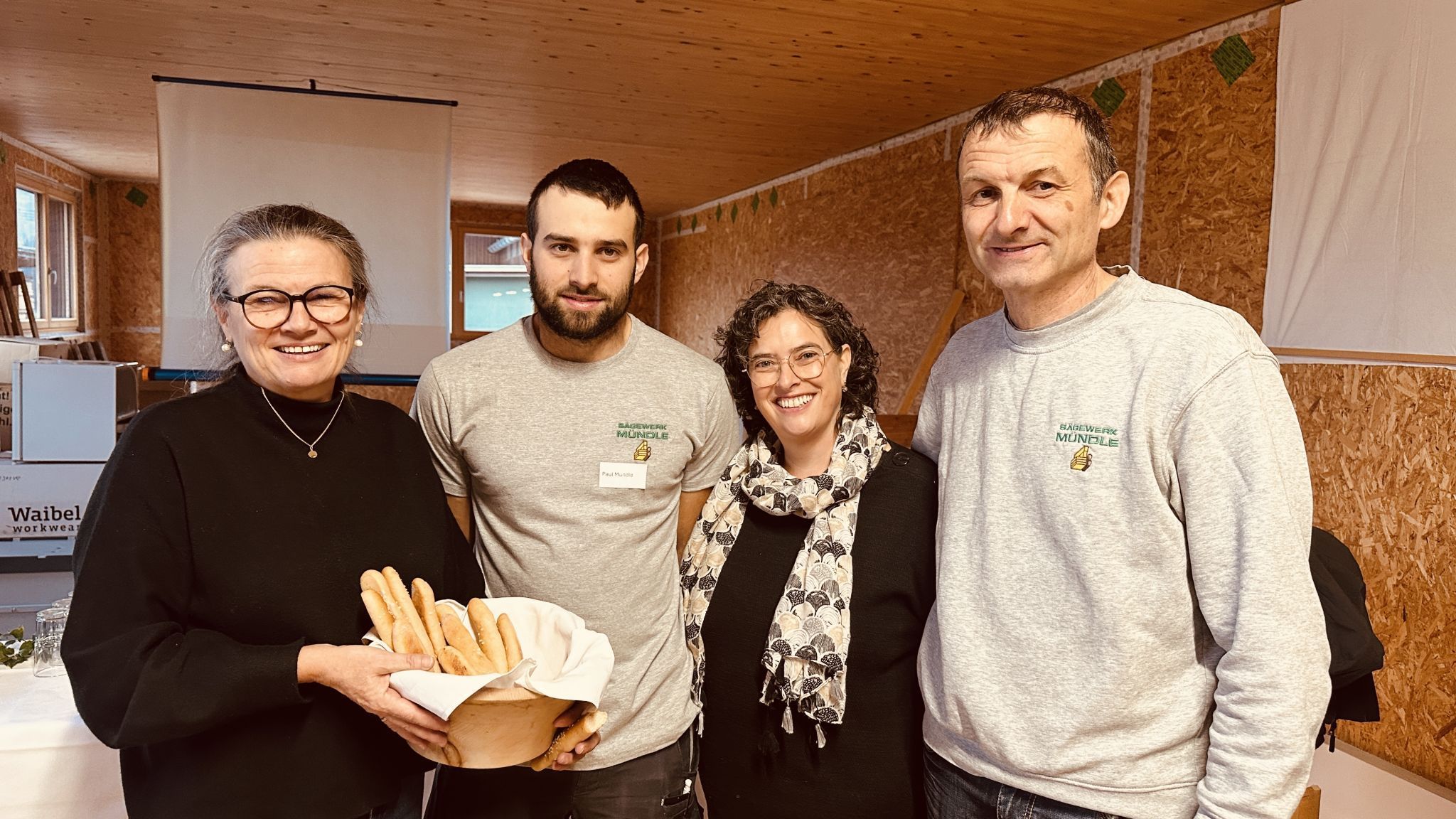 Gastgeber: Edeltraud Bale, Paul, Barbara und Georg Mündle.