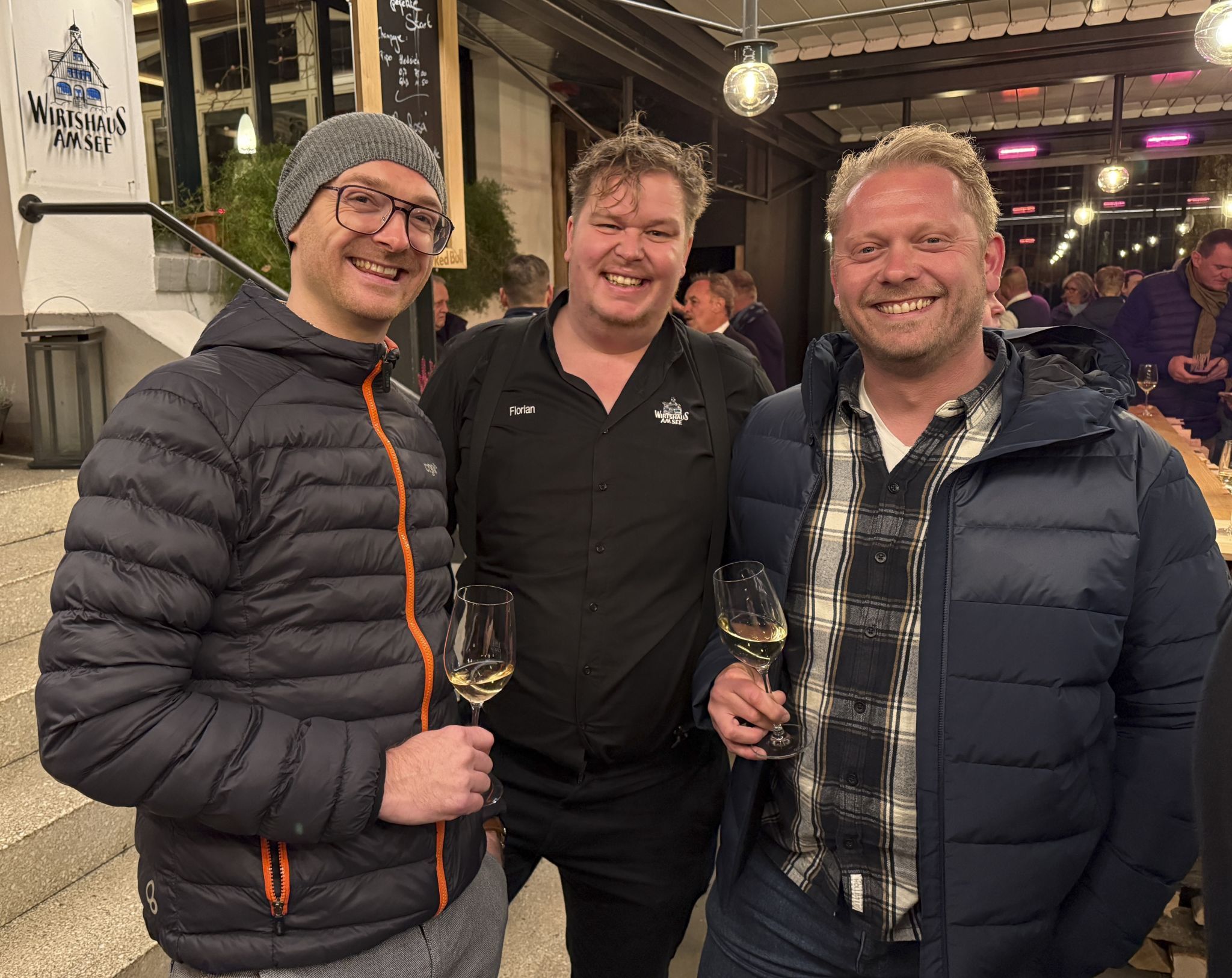 Bernd Neubauer, Florian Rapp und Peter Doltze beim Fachsimpeln