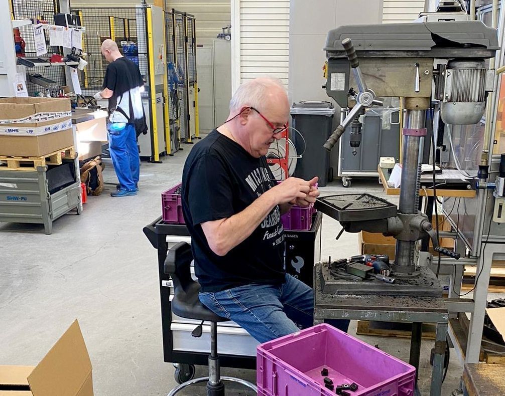 Norbert legte in der Firma gerne selbst Hand an.