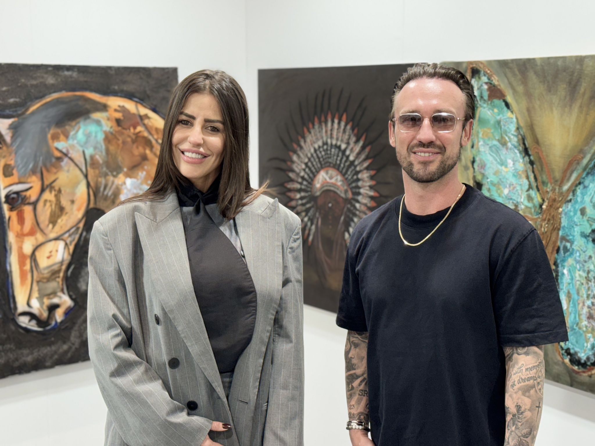 Künstlerin Jessyca Milone mit Daniel.