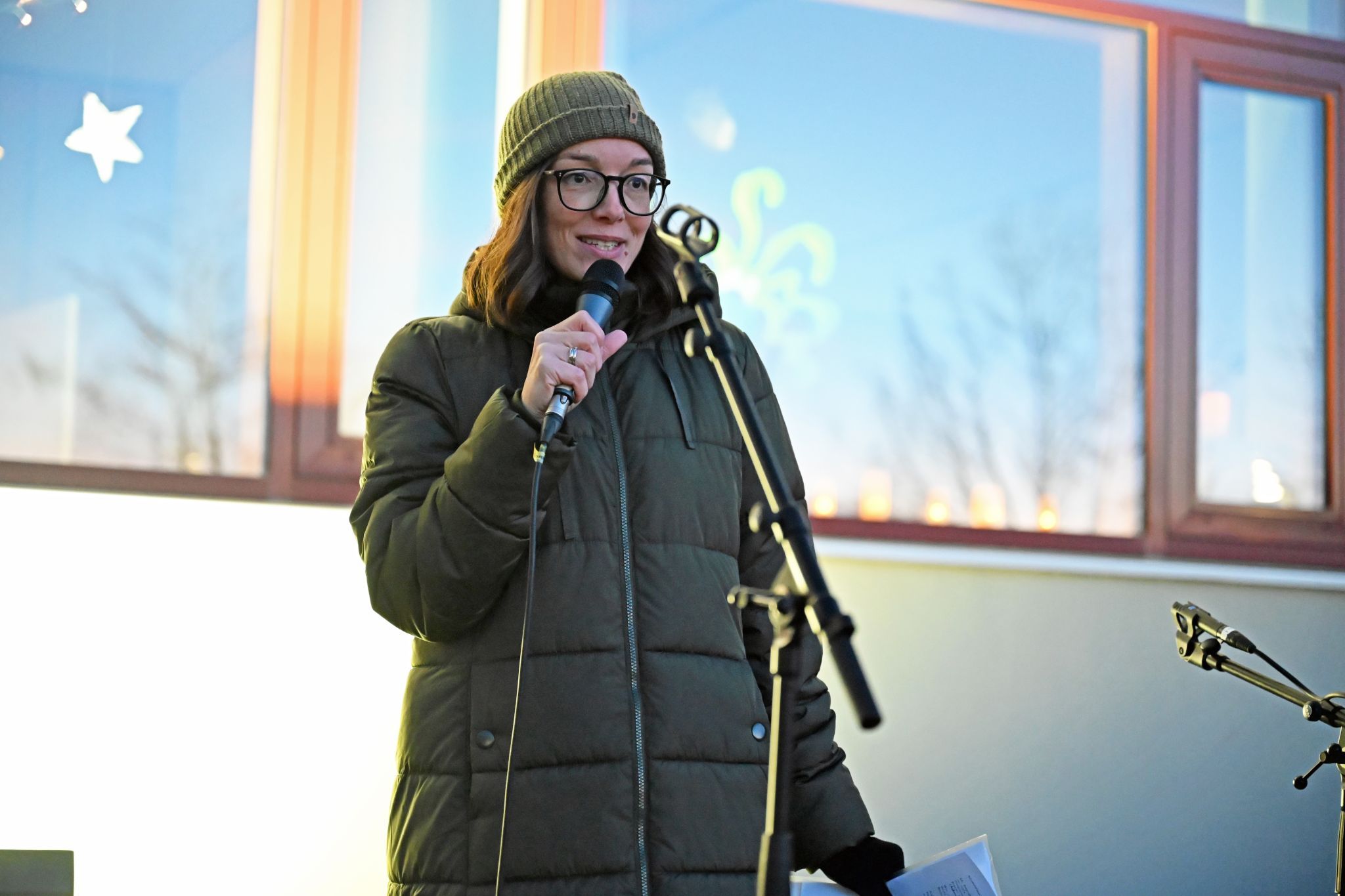 Direktorin Theresa Zangerle eröffnete die Adventfeier mit einer kurzen Ansprache.