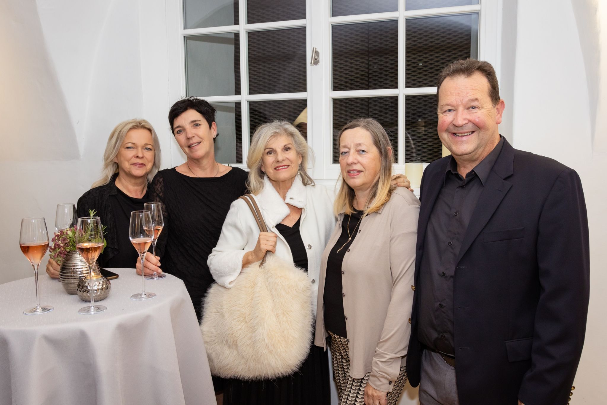 Monika Matt-Egger (Leiterin Business- & Seminarhotel), Daniela Defranchesci (Collini), Marie-Luise Dür, Elisabeth und Christian Zangerl (Bau + Optimierung Zangerl GmbH).