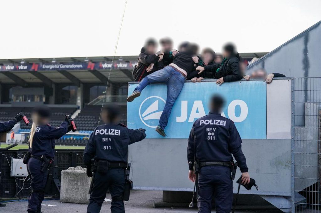 Ausschreitungen überschatten Regionalligamatch in Altach