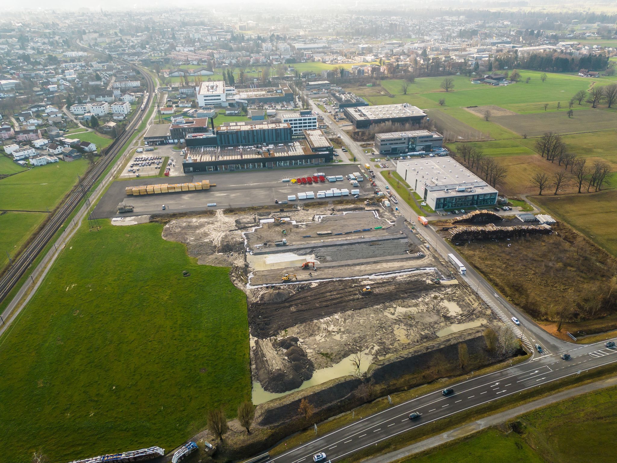 Lagerfläche statt Arbeitsplätze im Betriebsgebiet Dornbirn Nord