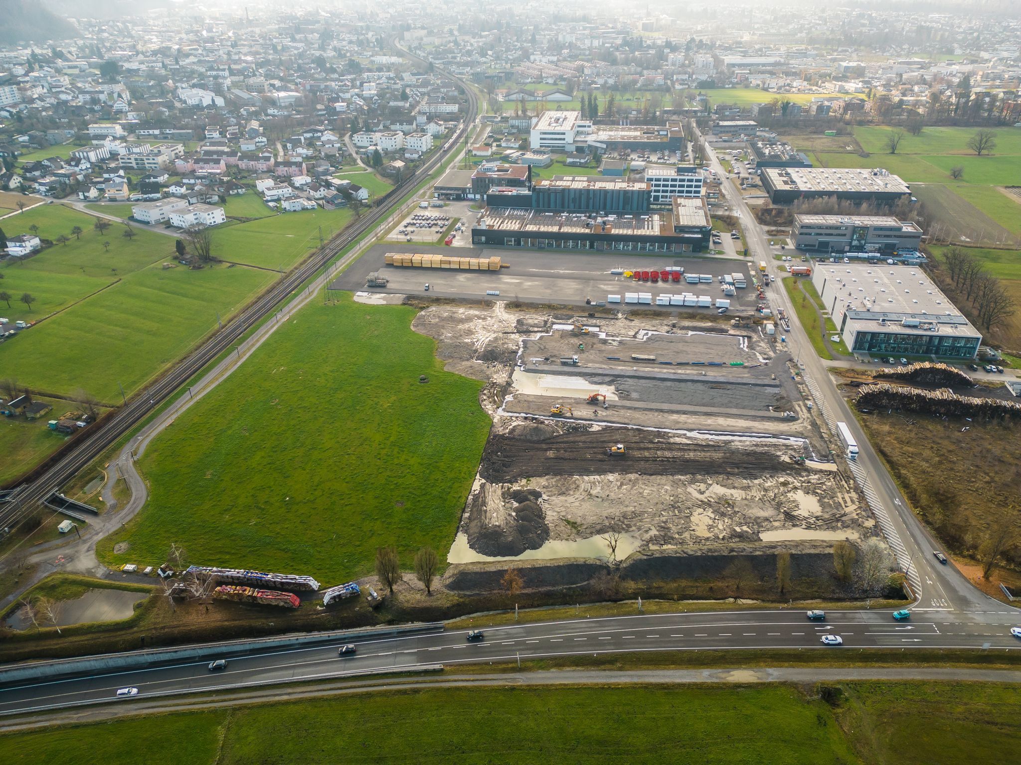 Lagerfläche statt Arbeitsplätze im Betriebsgebiet Dornbirn Nord