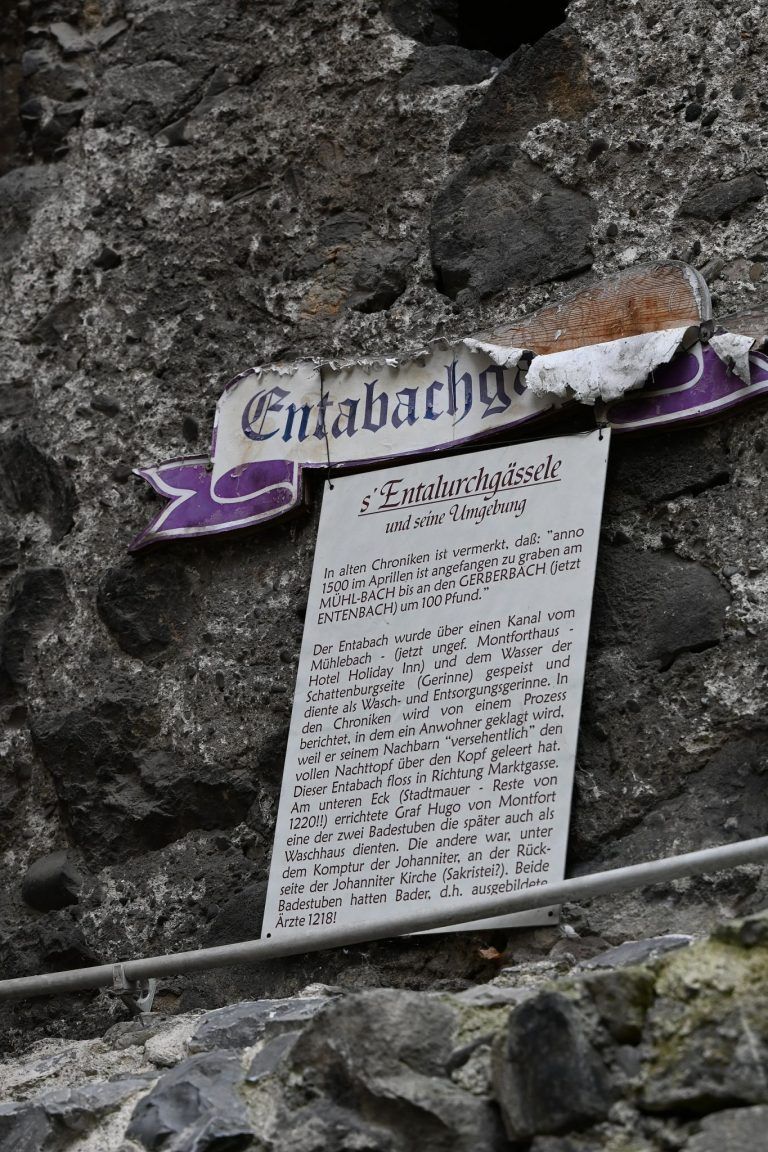 Entenbachgasse, historischer Kanal