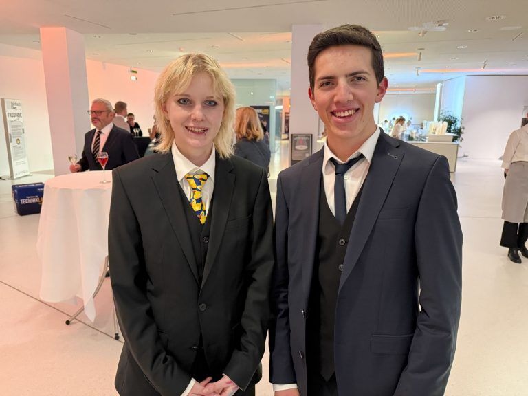 Lena Abram und Christoph Küng bevorzugten einen Anzug