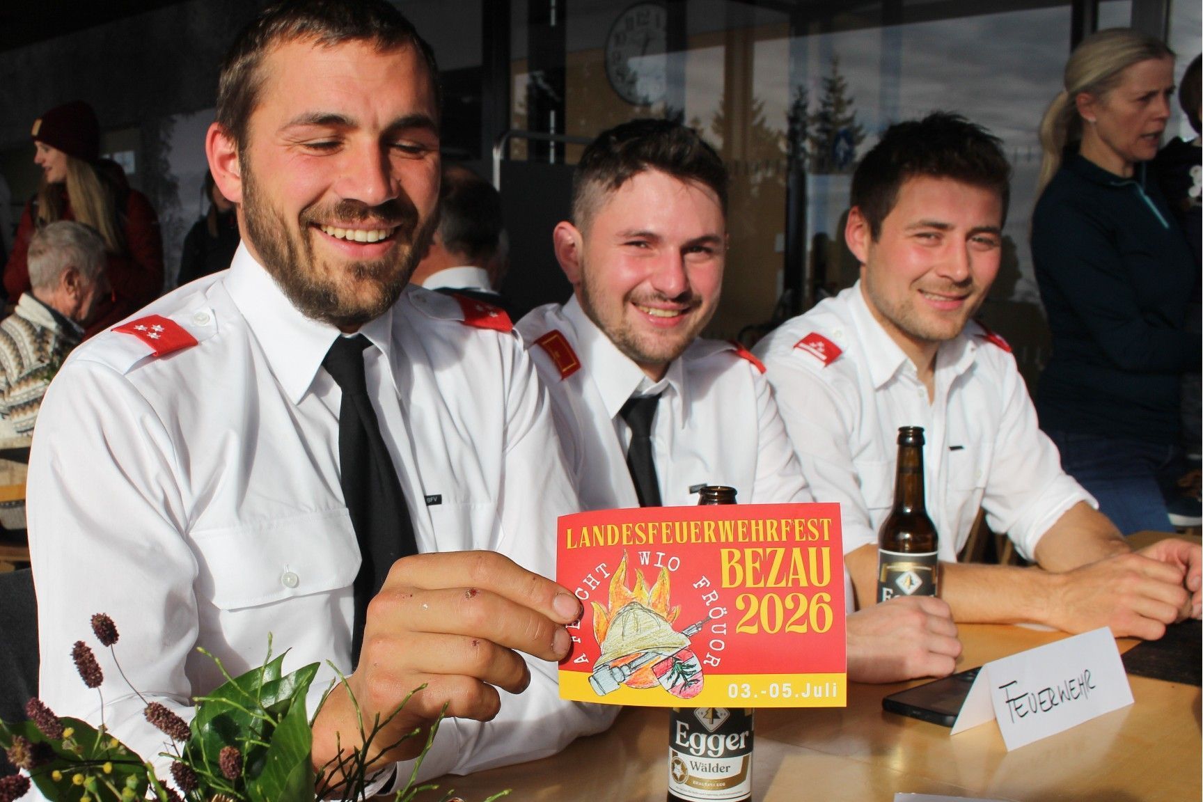 Das Landesfeuerwehrfest 2026 warf bei der Benefiz-Veranstaltung auf Baumgarten schon seine (Werbe-)Schatten voraus.