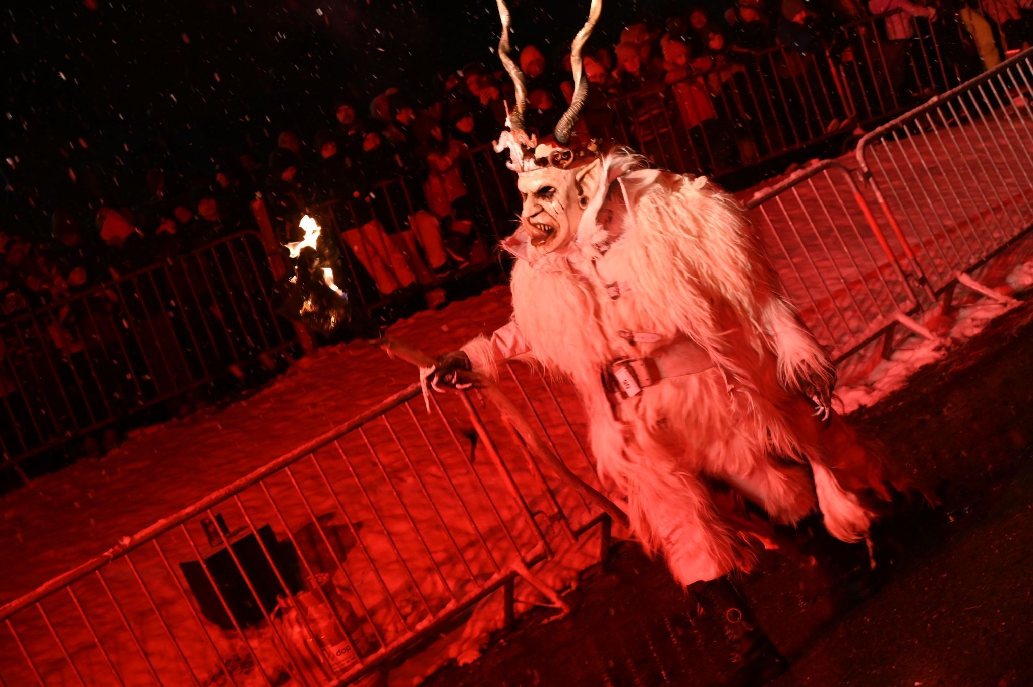 Schaurig, aber schön - die Masken der Krampusse.